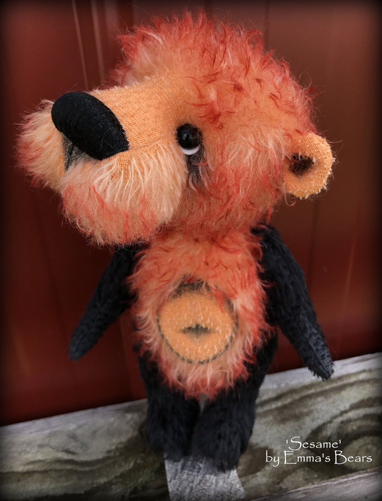 Sesame - 9in Brand NEW mohair artist bear by Emmas Bears - OOAK