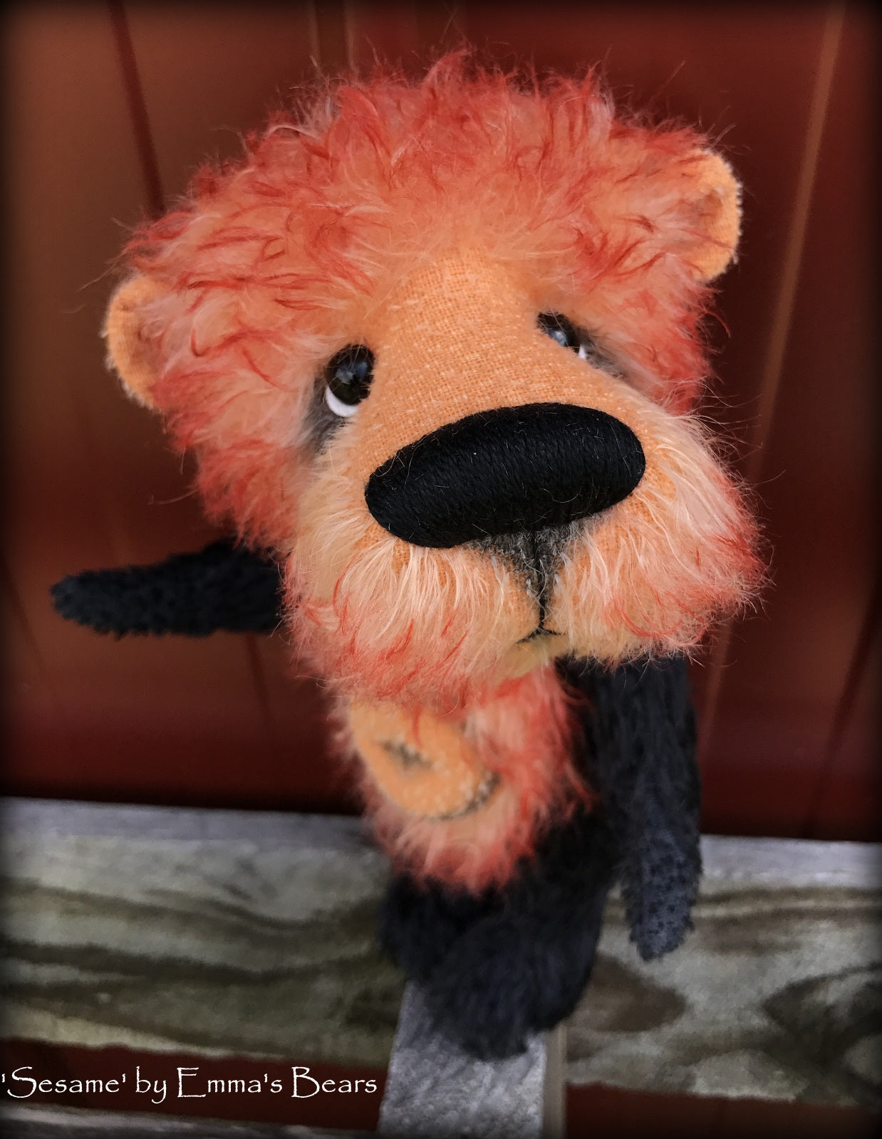 Sesame - 9in Brand NEW mohair artist bear by Emmas Bears - OOAK