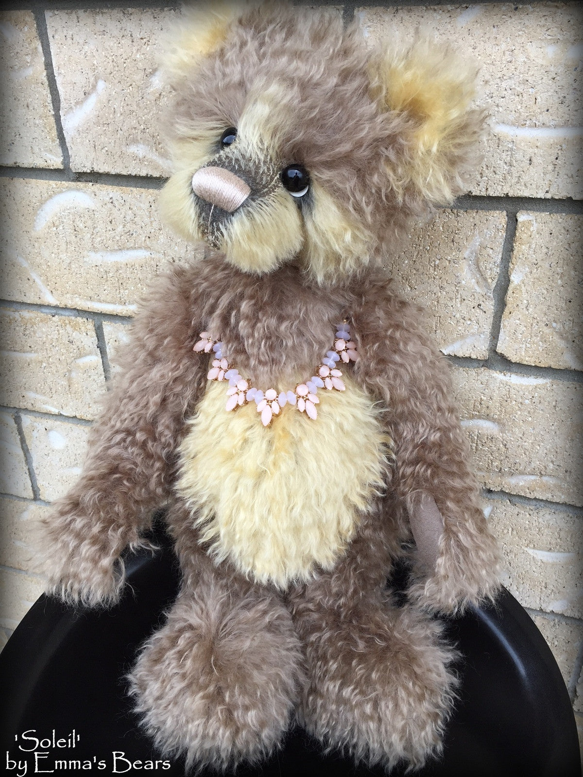 Soleil - 19" mohair artist panda bear by Emmas Bears - OOAK