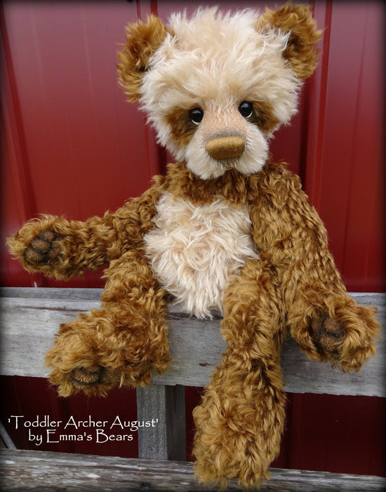 Toddler Archer August - 22in MOHAIR Artist toddler style Bear by Emmas Bears - OOAK
