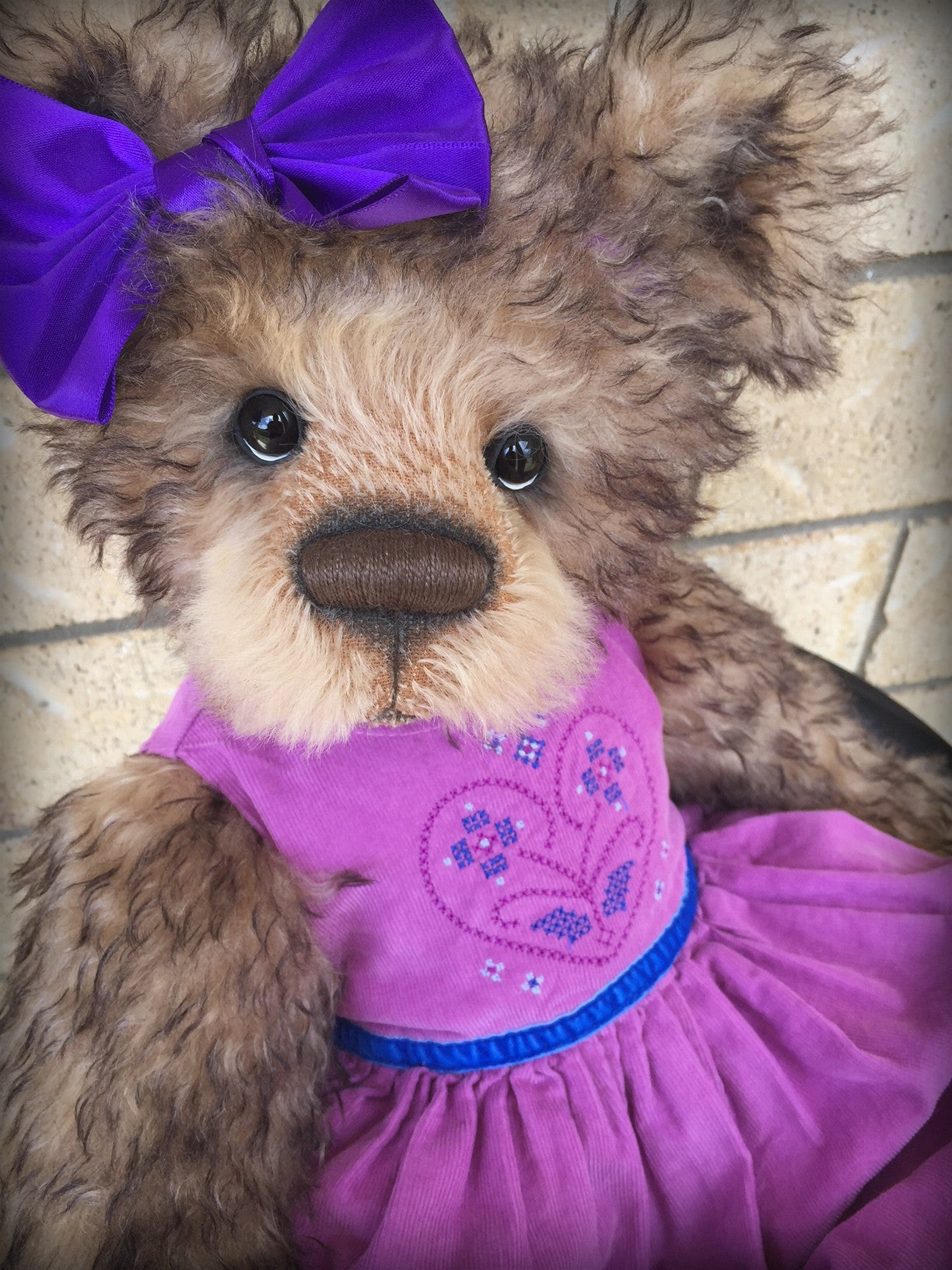 You choose the name and gender - 22in MOHAIR Artist toddler style Bear by Emmas Bears - OOAK