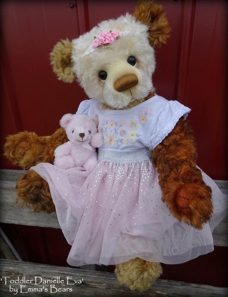 Toddler Danielle Eva - 22in MOHAIR Artist toddler style Bear by Emmas Bears - OOAK