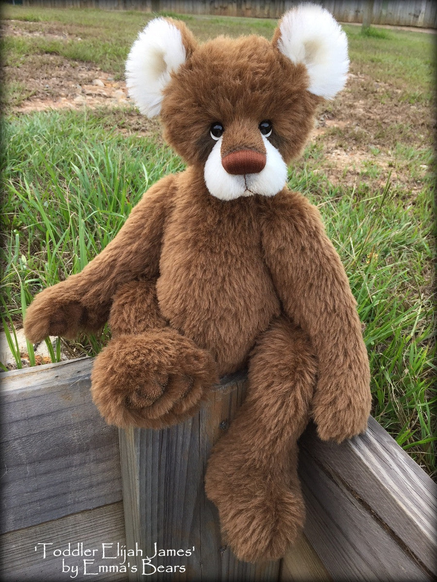 Toddler Elijah James - 22in ALPACA Artist toddler style Bear by Emmas Bears - OOAK