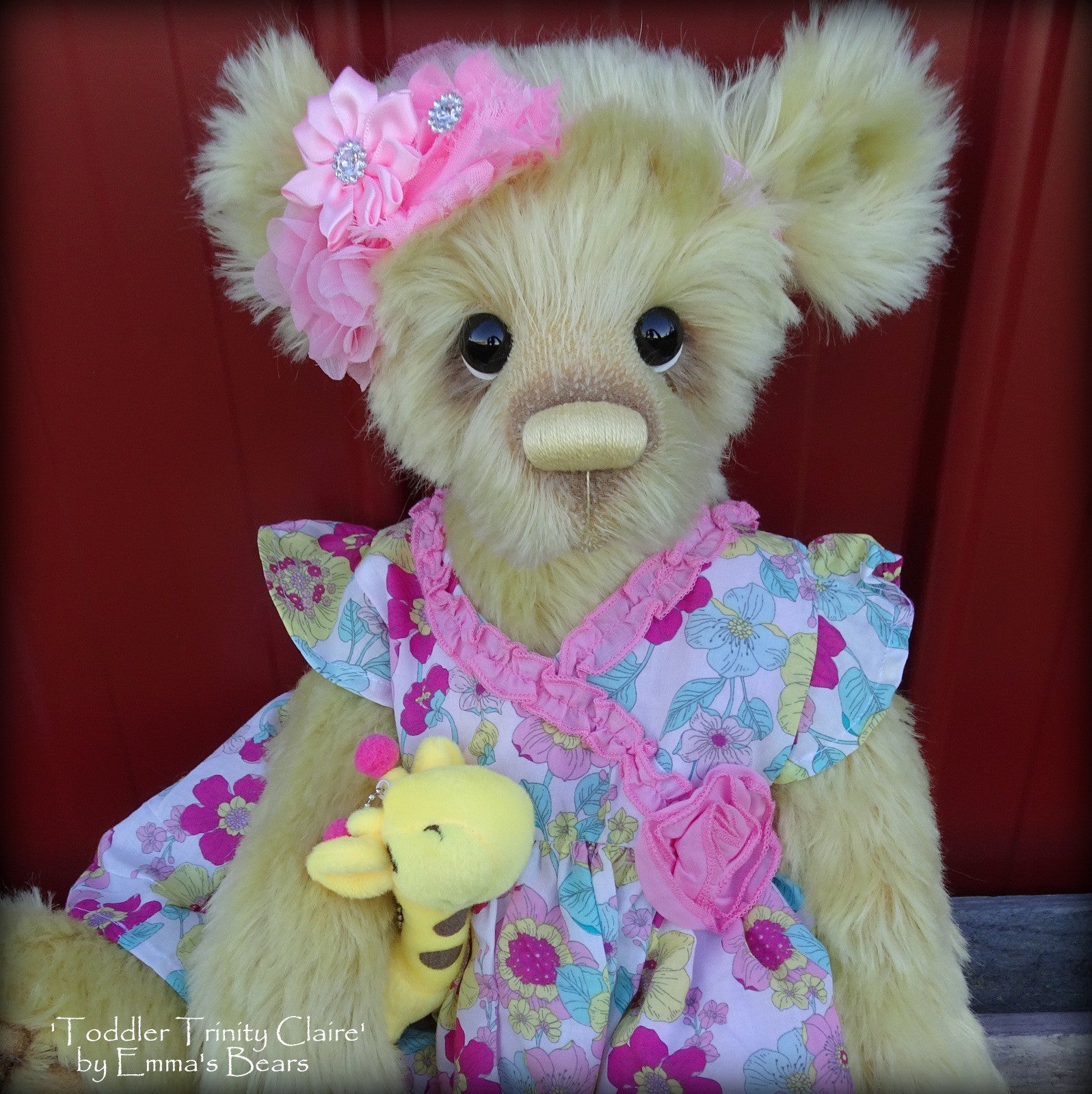 Toddler Trinity Claire - 20in MOHAIR Artist toddler style Bear by Emmas Bears - OOAK