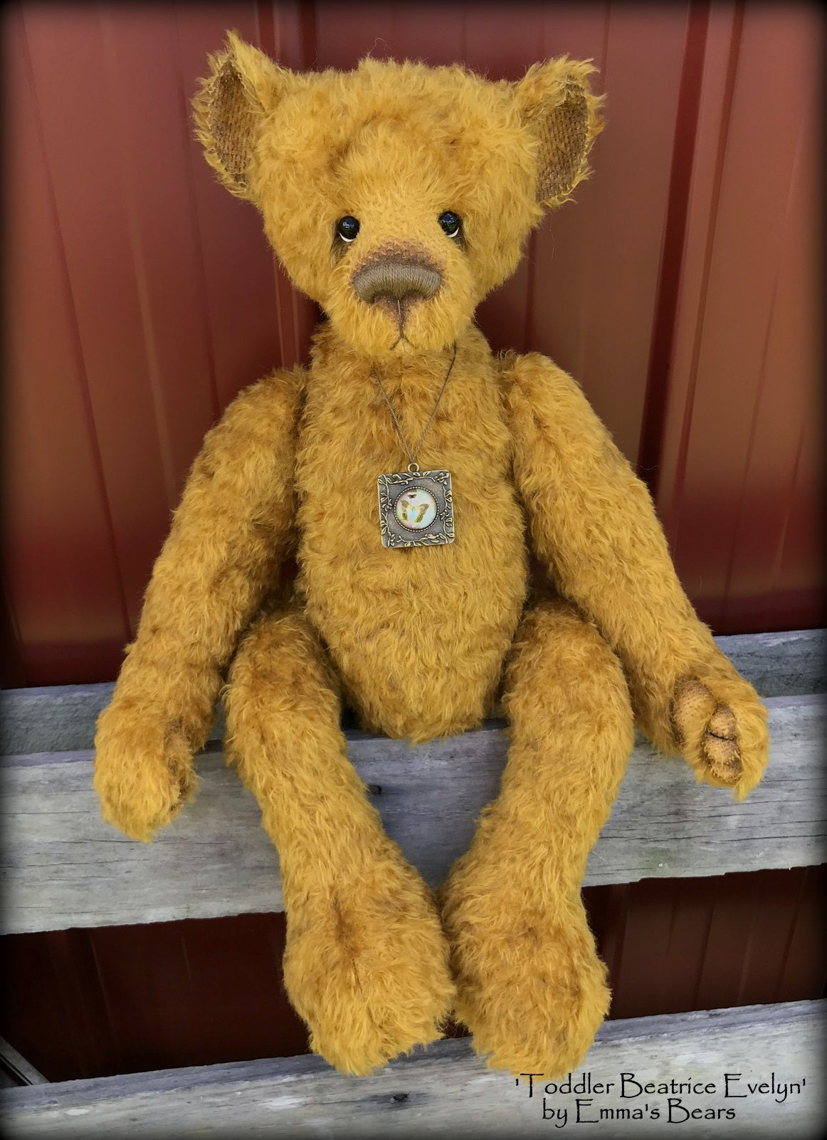 Toddler Beatrice Evelyn - 21in MOHAIR Artist toddler style Bear by Emmas Bears - OOAK