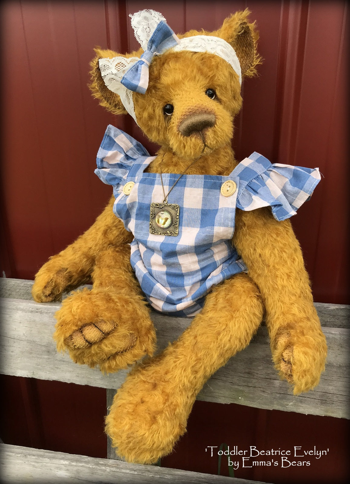 Toddler Beatrice Evelyn - 21in MOHAIR Artist toddler style Bear by Emmas Bears - OOAK