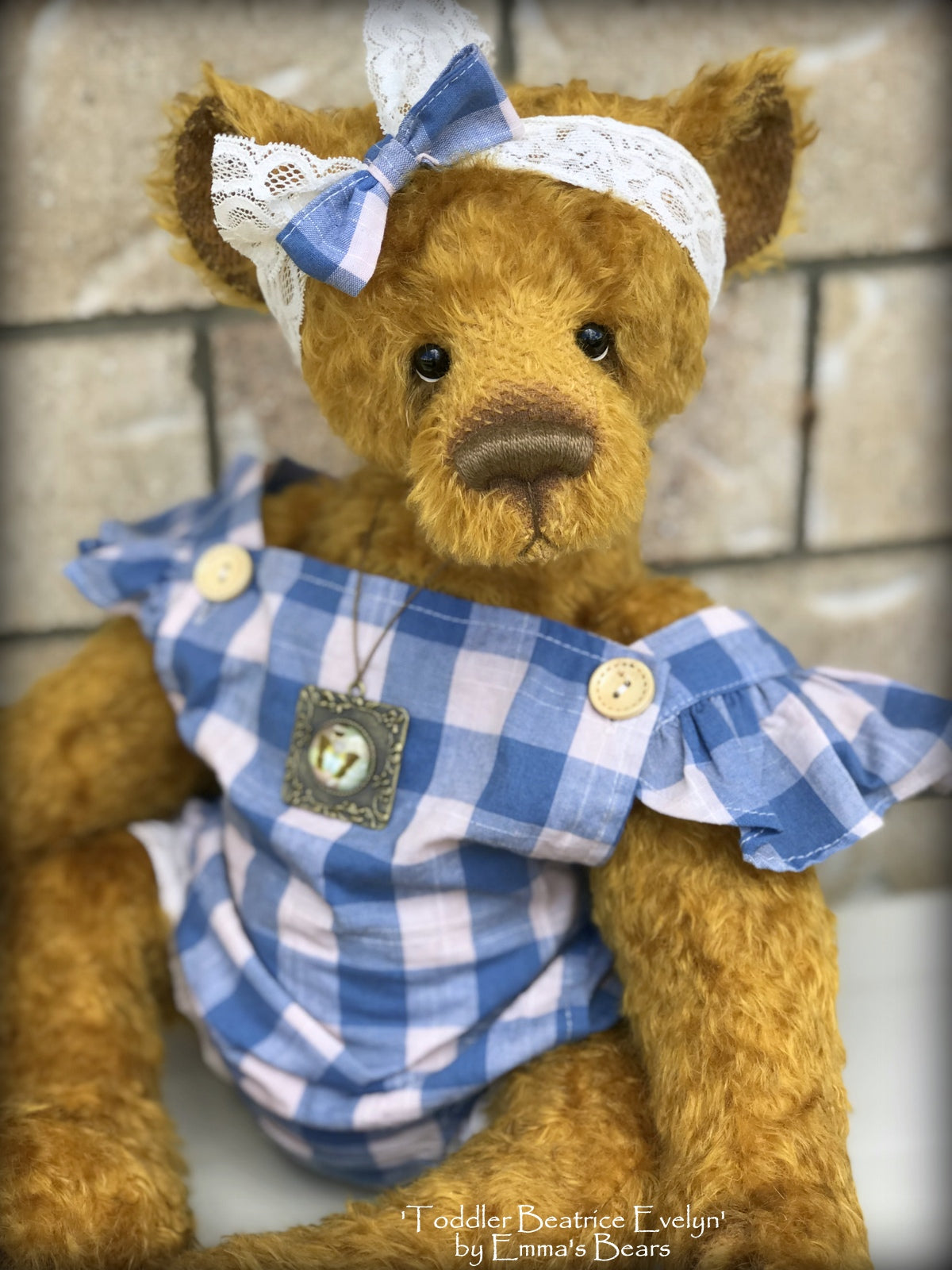 Toddler Beatrice Evelyn - 21in MOHAIR Artist toddler style Bear by Emmas Bears - OOAK