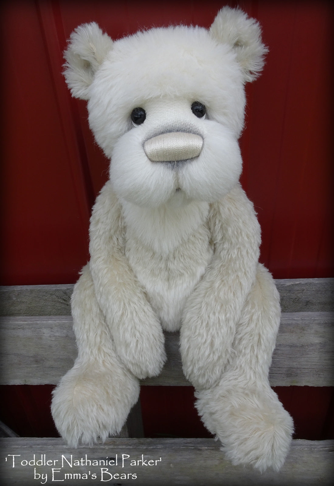 Toddler Nathaniel Parker - 21" ALPACA and MOHAIR Artist toddler style Bear by Emmas Bears - OOAK