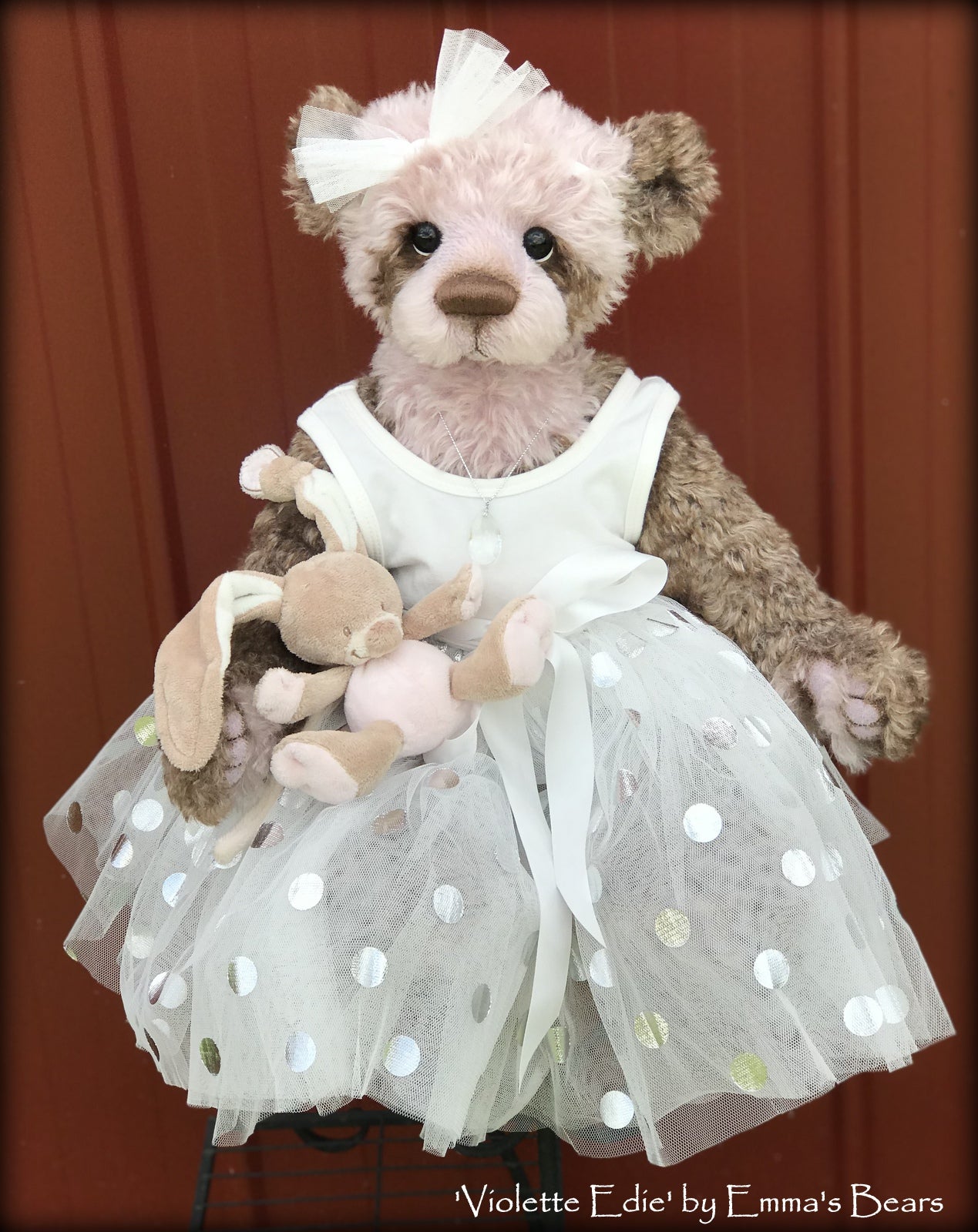 Violette Edie - 22in MOHAIR Artist toddler style Bear by Emmas Bears - OOAK