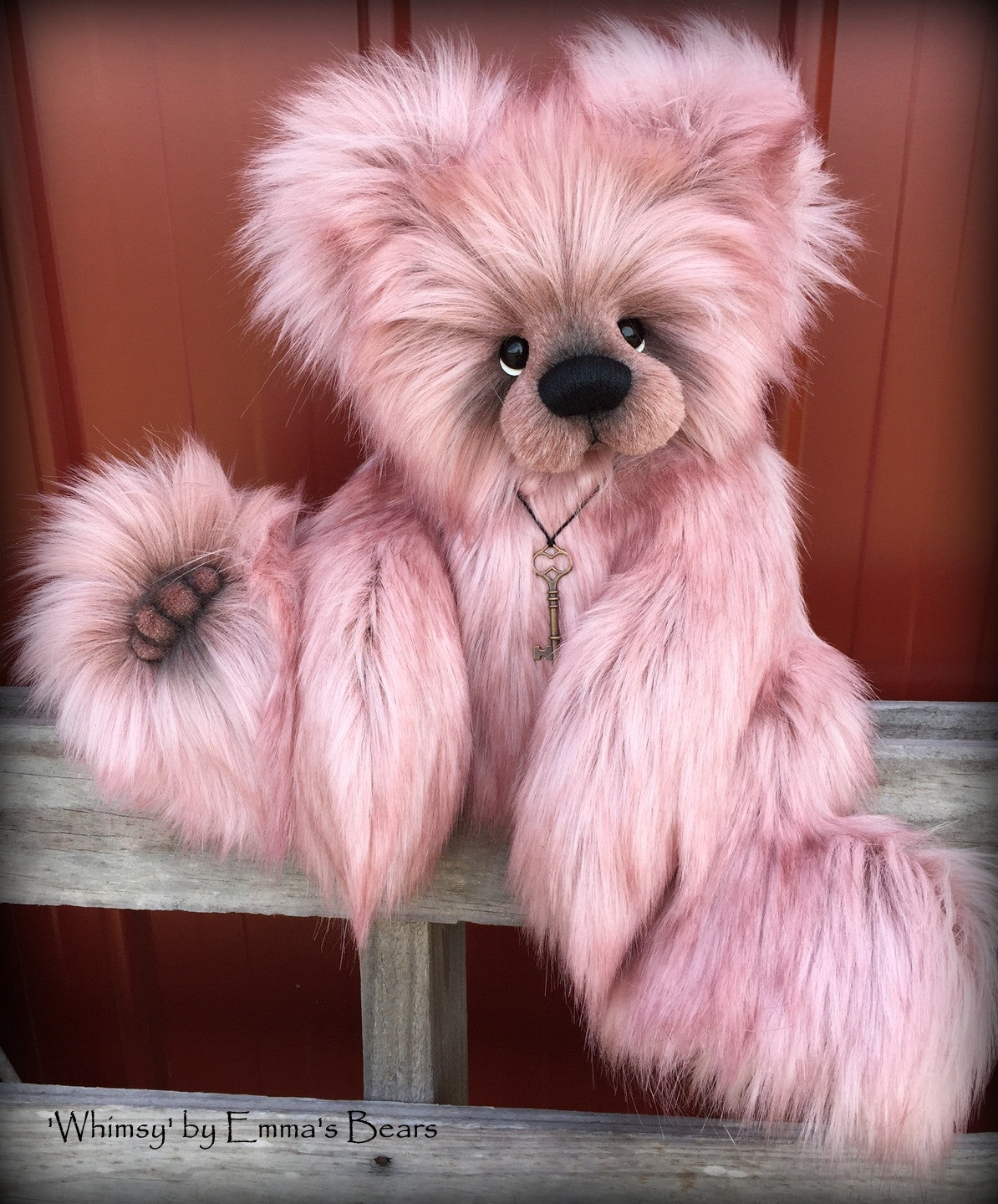 Whimsy - 20IN faux fur bear by Emmas Bears - OOAK