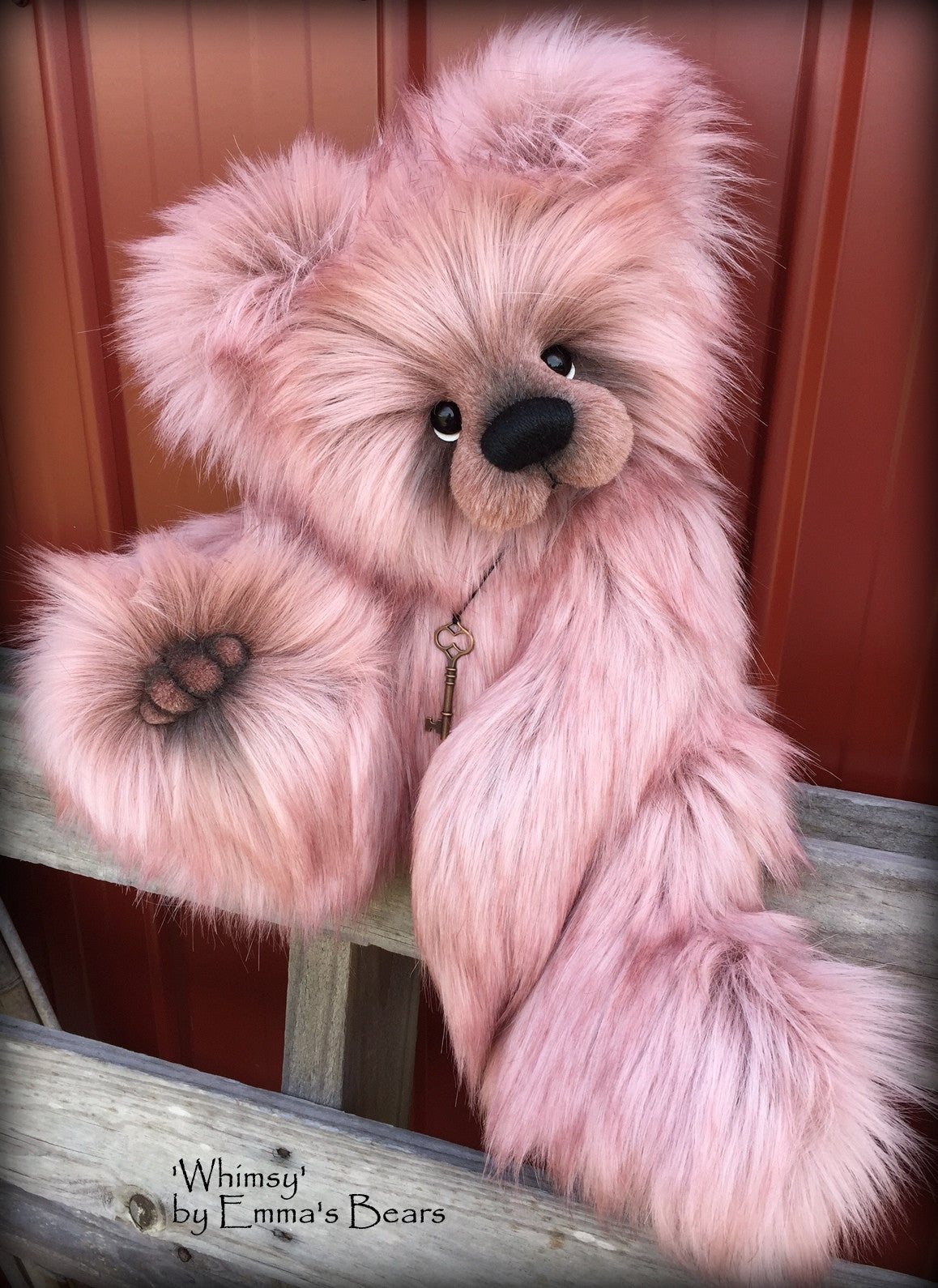 Whimsy - 20IN faux fur bear by Emmas Bears - OOAK