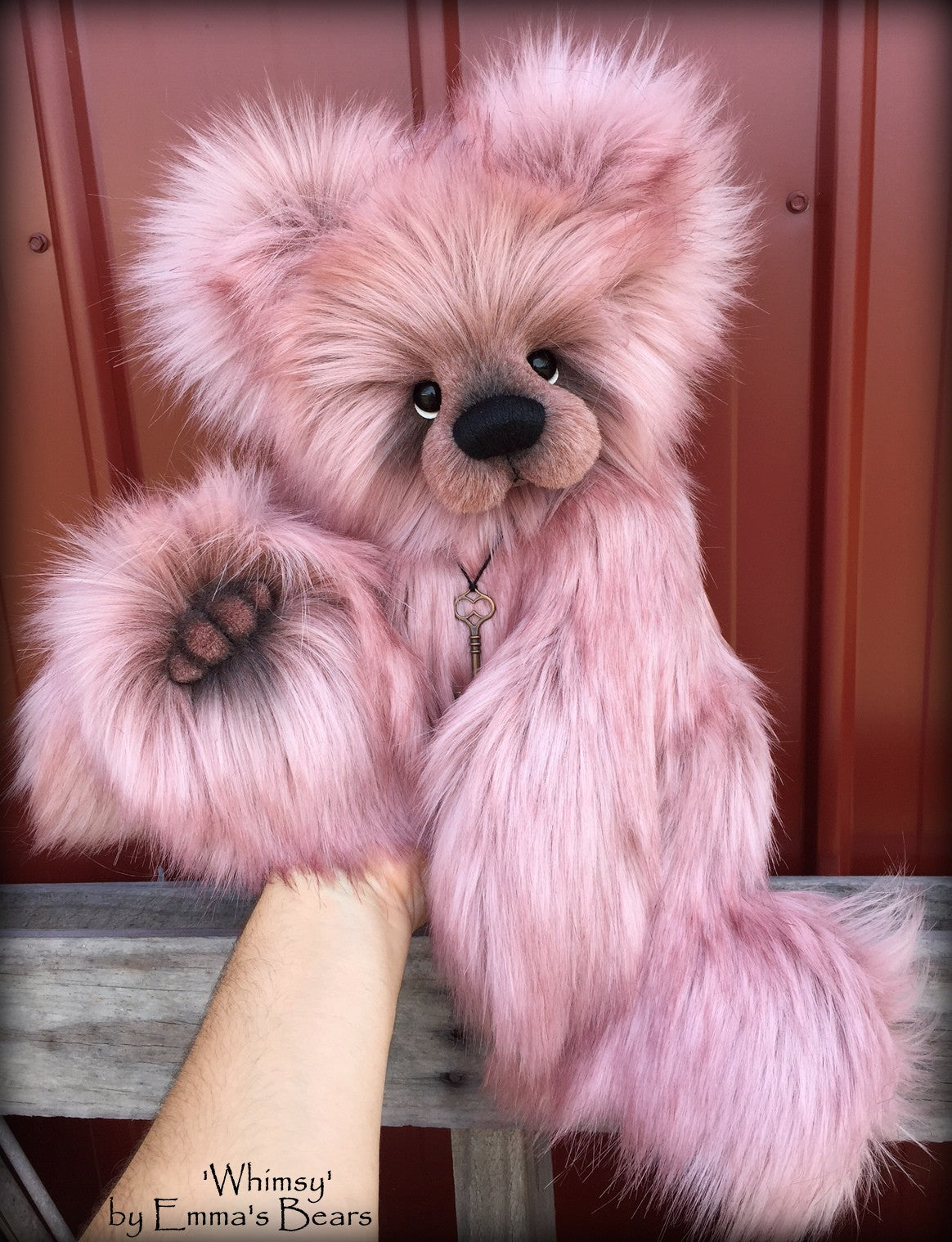 Whimsy - 20IN faux fur bear by Emmas Bears - OOAK