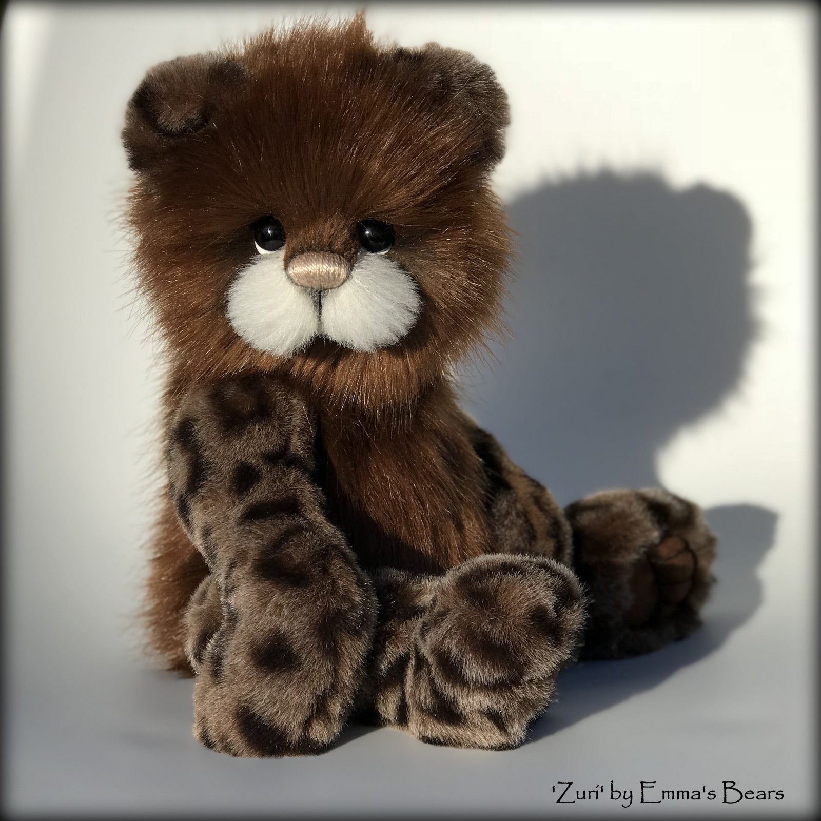 Zuri - 13" Tissavel faux fur artist bear by Emma's Bears - OOAK