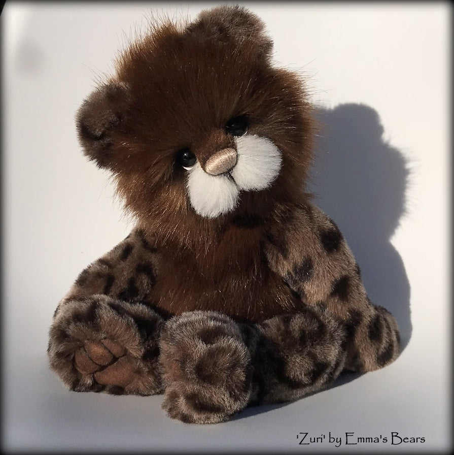 Zuri - 13" Tissavel faux fur artist bear by Emma's Bears - OOAK