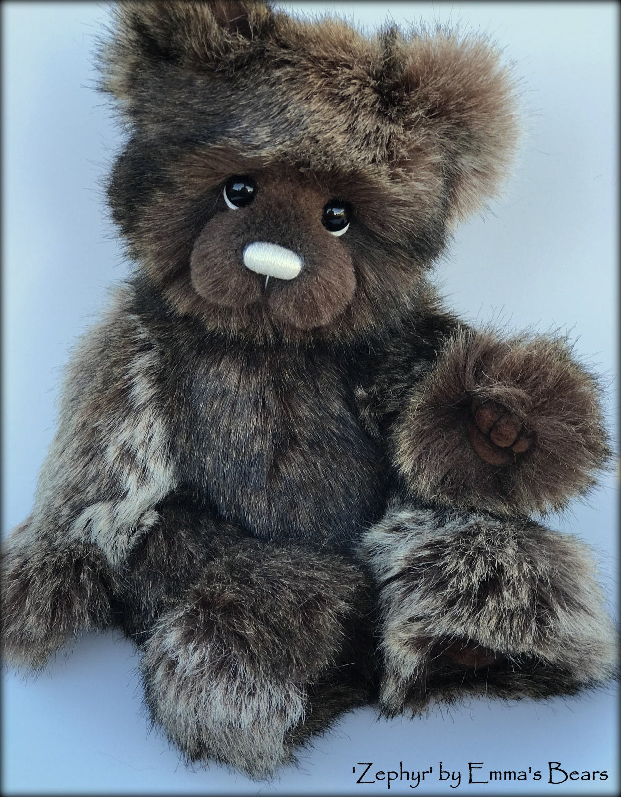 Zephyr - 13" Tissavel faux fur artist bear by Emma's Bears - OOAK