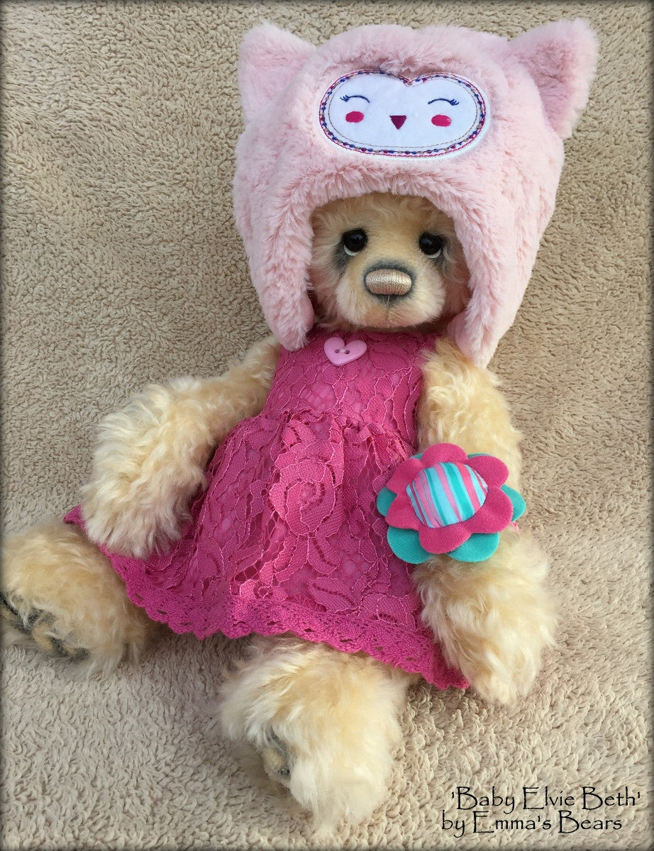 Baby Elvie Beth - 14in MOHAIR Premmie Artist Bear by Emmas Bears - OOAK