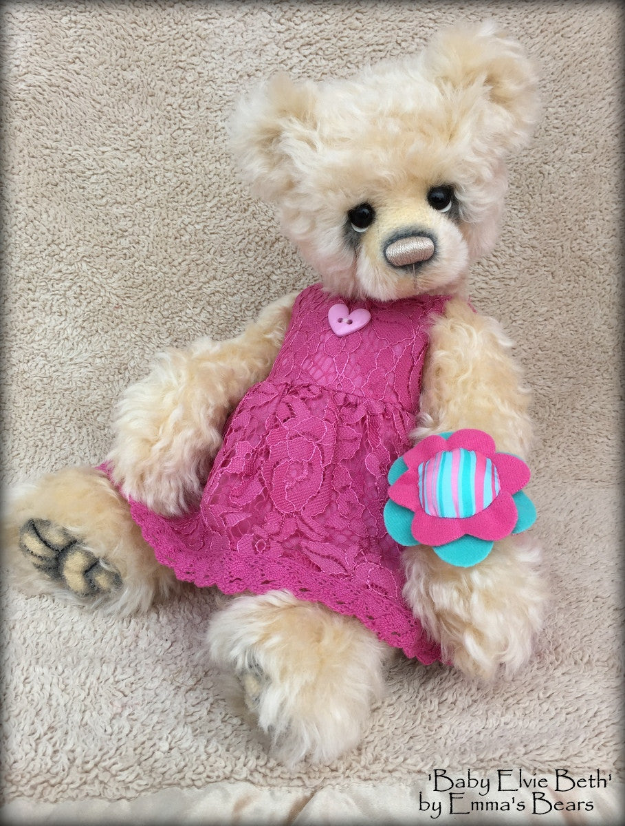 Baby Elvie Beth - 14in MOHAIR Premmie Artist Bear by Emmas Bears - OOAK