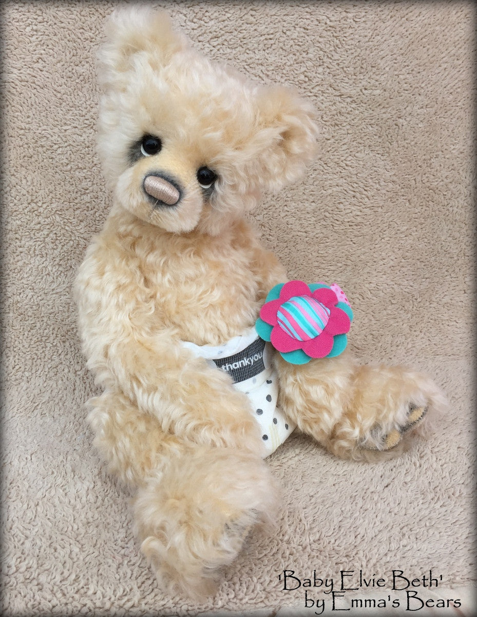 Baby Elvie Beth - 14in MOHAIR Premmie Artist Bear by Emmas Bears - OOAK