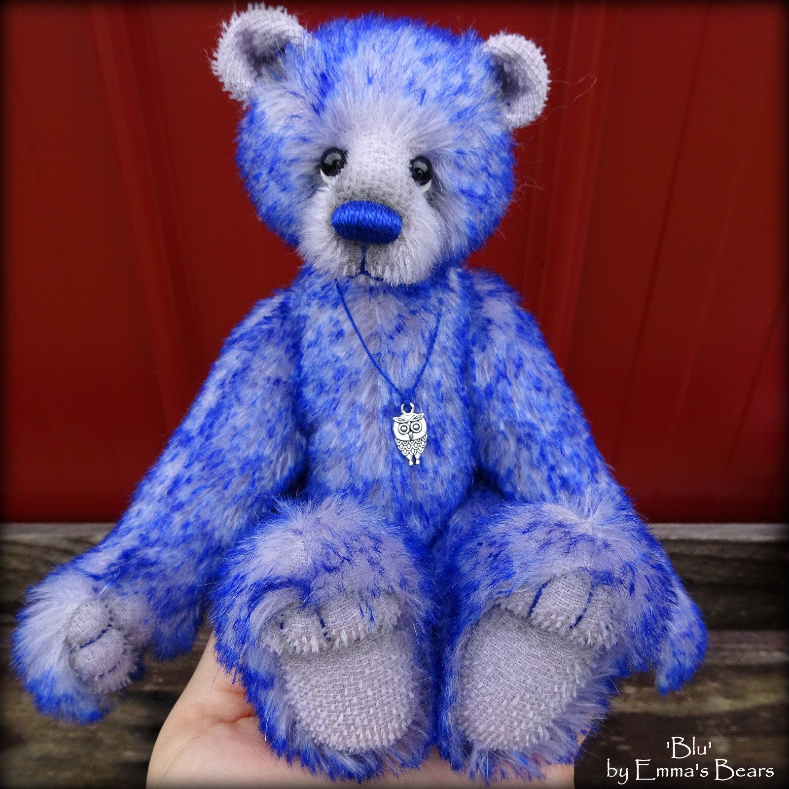 Blu - 9" mohair bear by Emmas Bears - OOAK