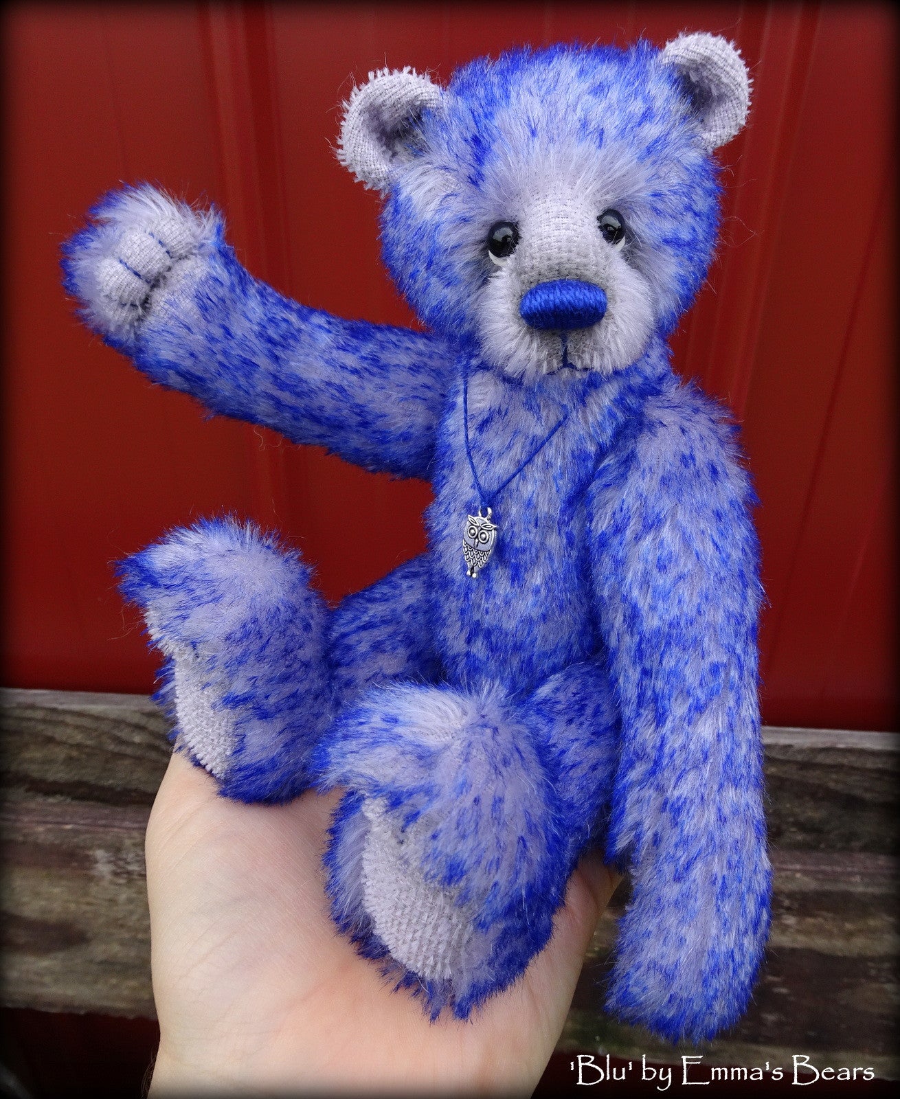 Blu - 9" mohair bear by Emmas Bears - OOAK