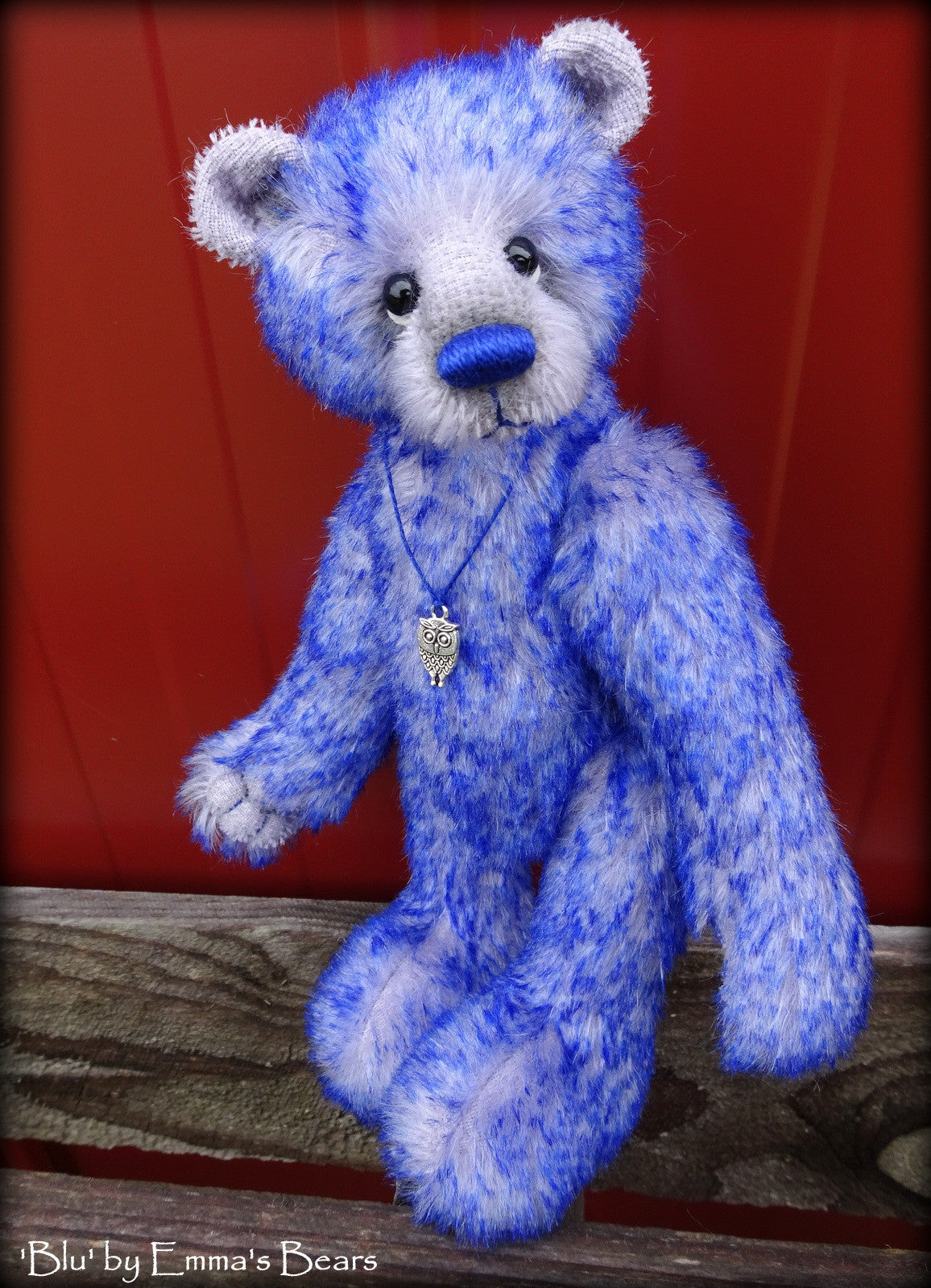 Blu - 9" mohair bear by Emmas Bears - OOAK