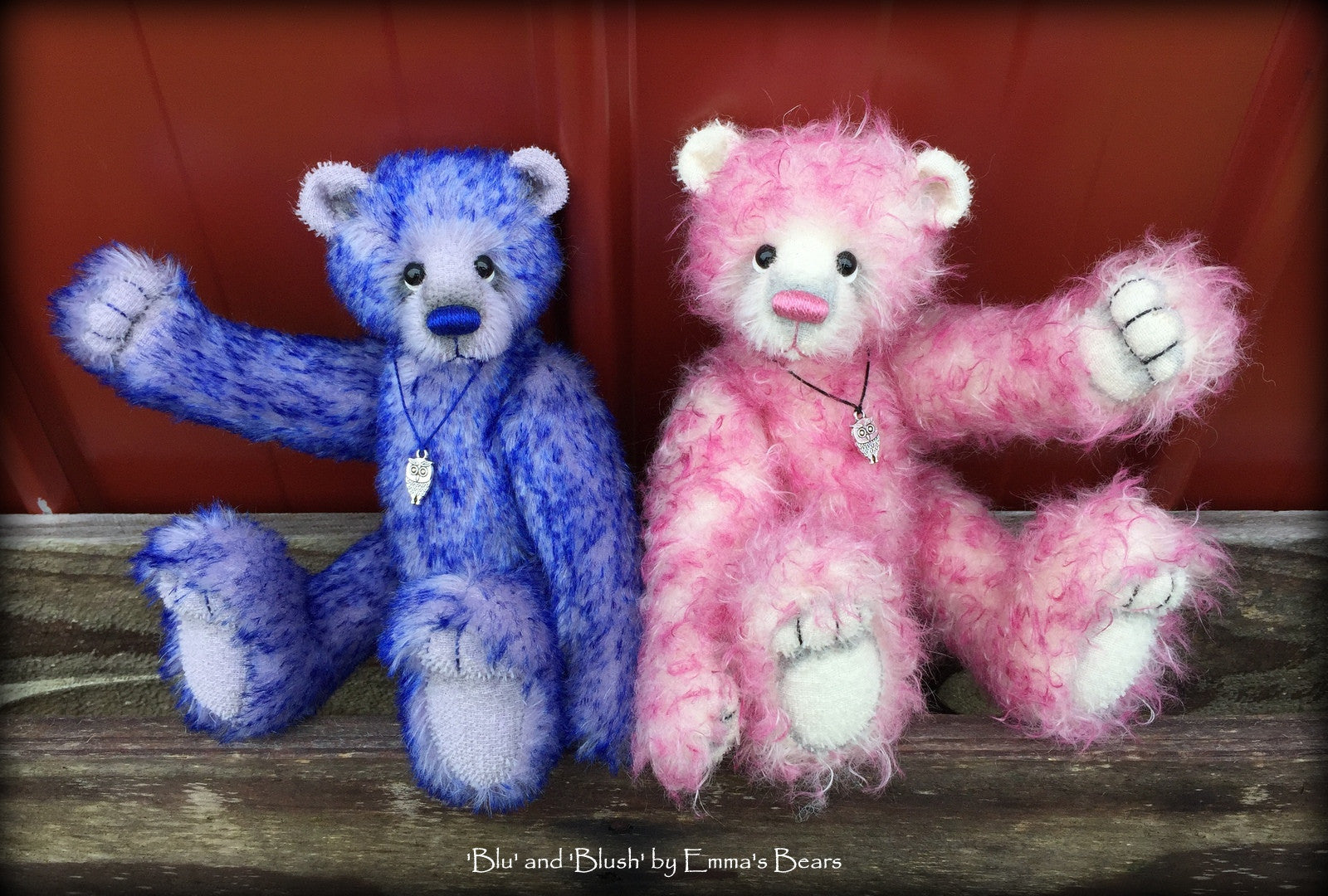 Blush - 9" mohair bear by Emmas Bears - OOAK