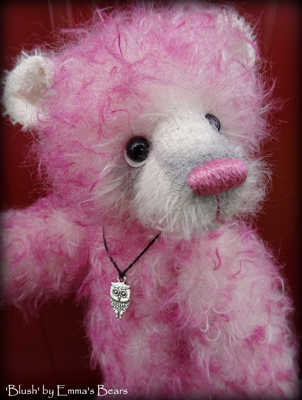 Blush - 9" mohair bear by Emmas Bears - OOAK