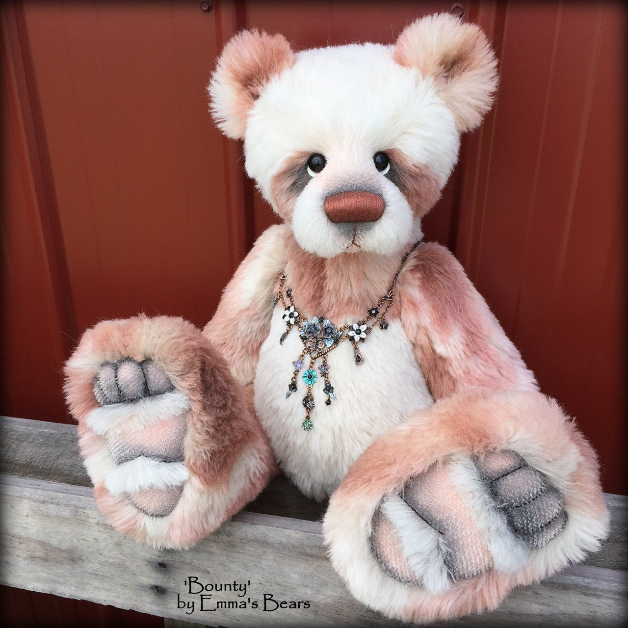 Bounty - 22" large hand-dyed ALPACA artist bear  - OOAK by Emma's Bears