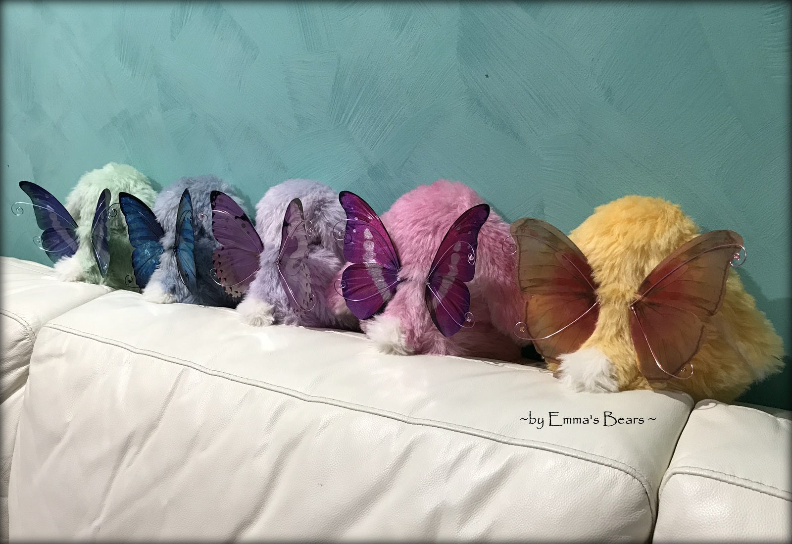 Peter - 9" Hand dyed alpaca artist Easter Bunny by Emma's Bears - OOAK