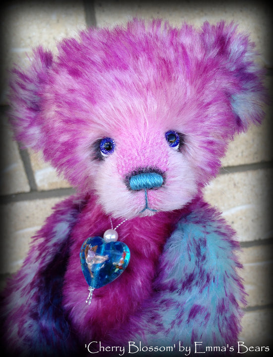 Cherry Blossom - 11IN hand dyed bear by Emmas Bears - OOAK