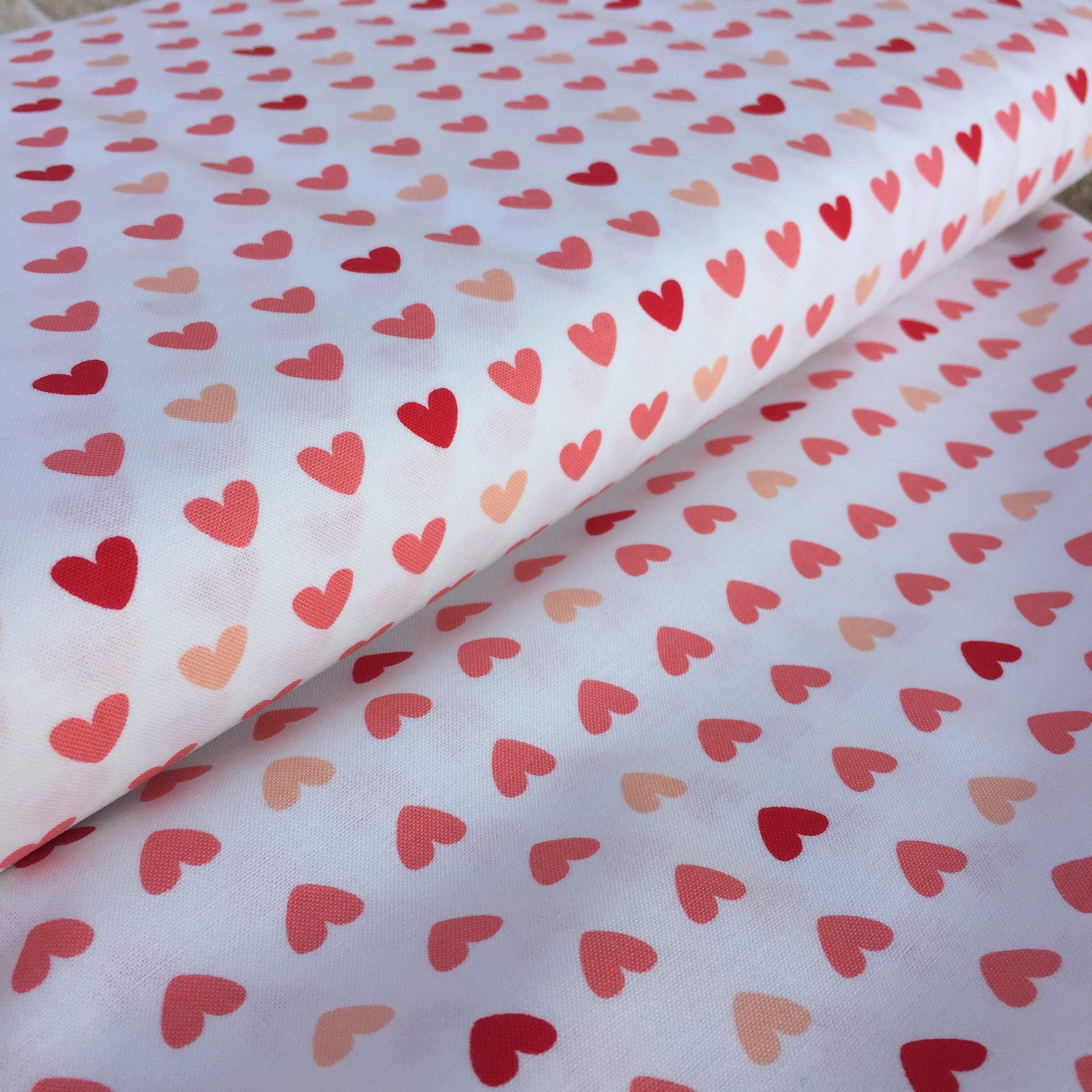 Pink Hearts Quilters Cotton