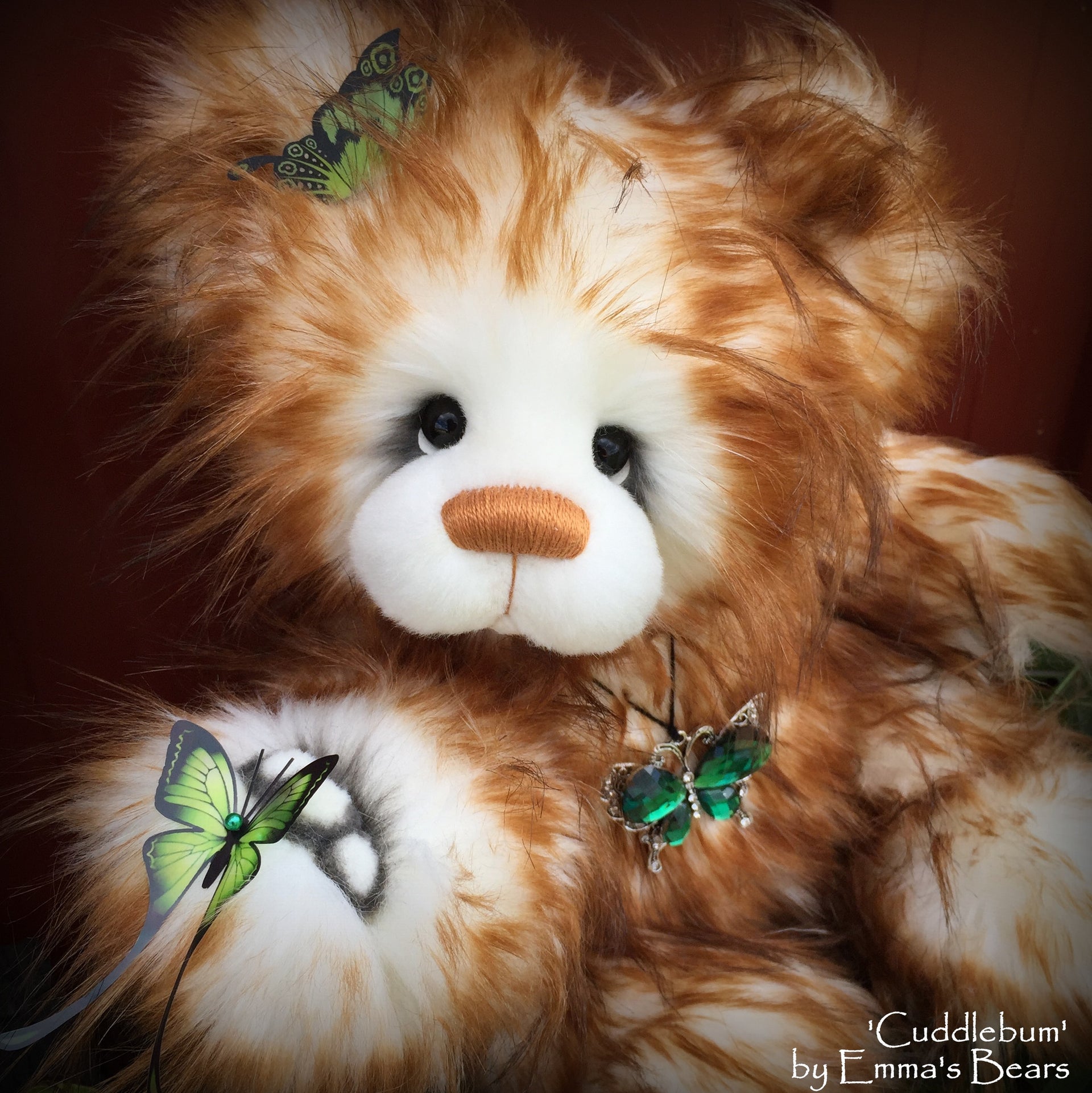 Cuddlebum - 17IN super fluffy artist bear by Emmas Bears - OOAK