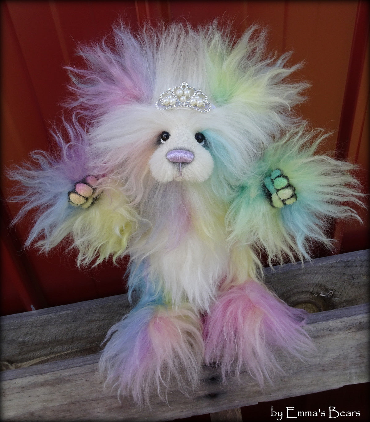 Super Long Pile 70mm Mohair - Hand Dyed Iced Mint - Fat 1/4m - SEP013