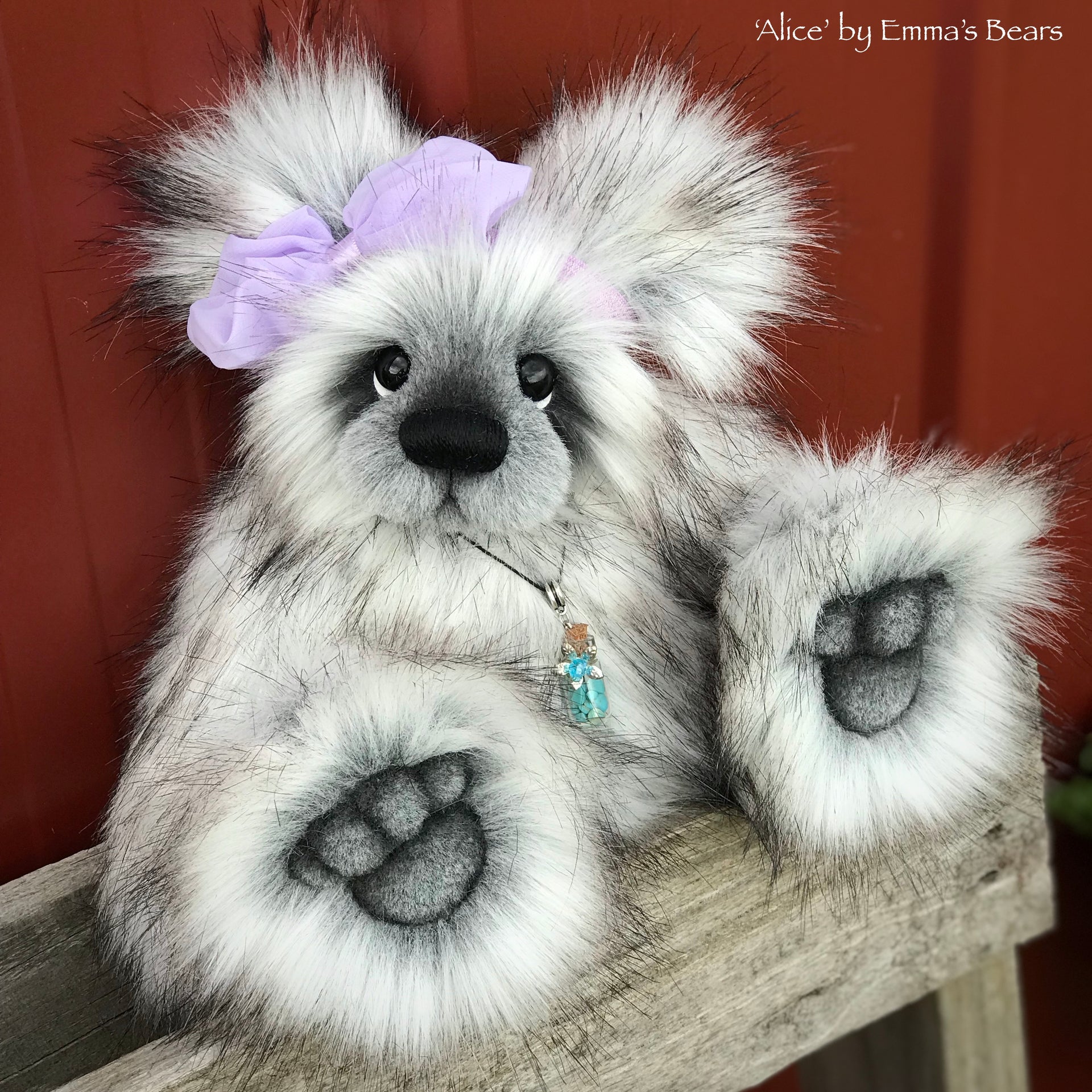 Alice - 12" faux fur artist bear by Emmas Bears - OOAK