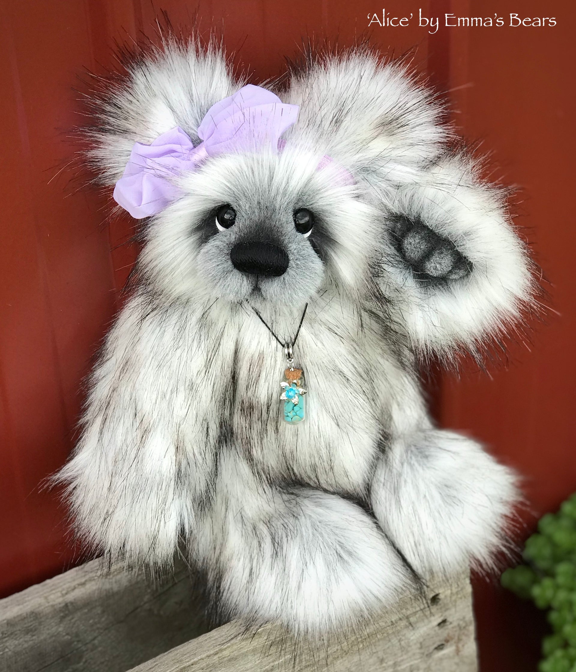 Alice - 12" faux fur artist bear by Emmas Bears - OOAK