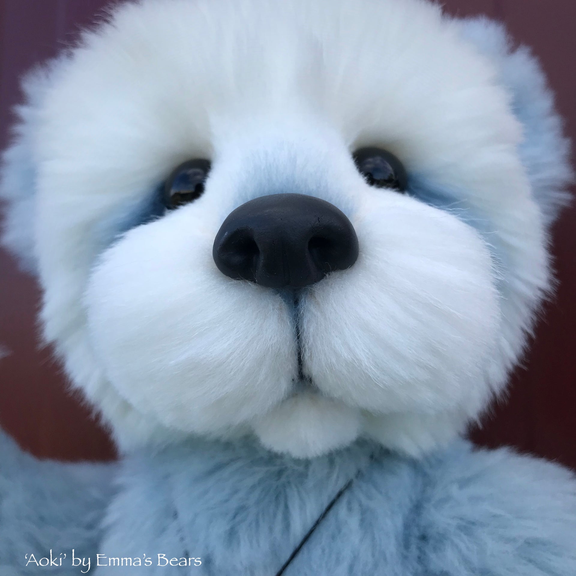 Aoki - 16" Alpaca and Faux Fur Artist Easter Bear by Emma's Bears - OOAK