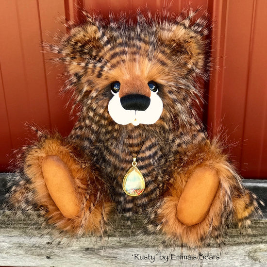 Rusty - 16" faux fur Artist Bear by Emma's Bears - OOAK