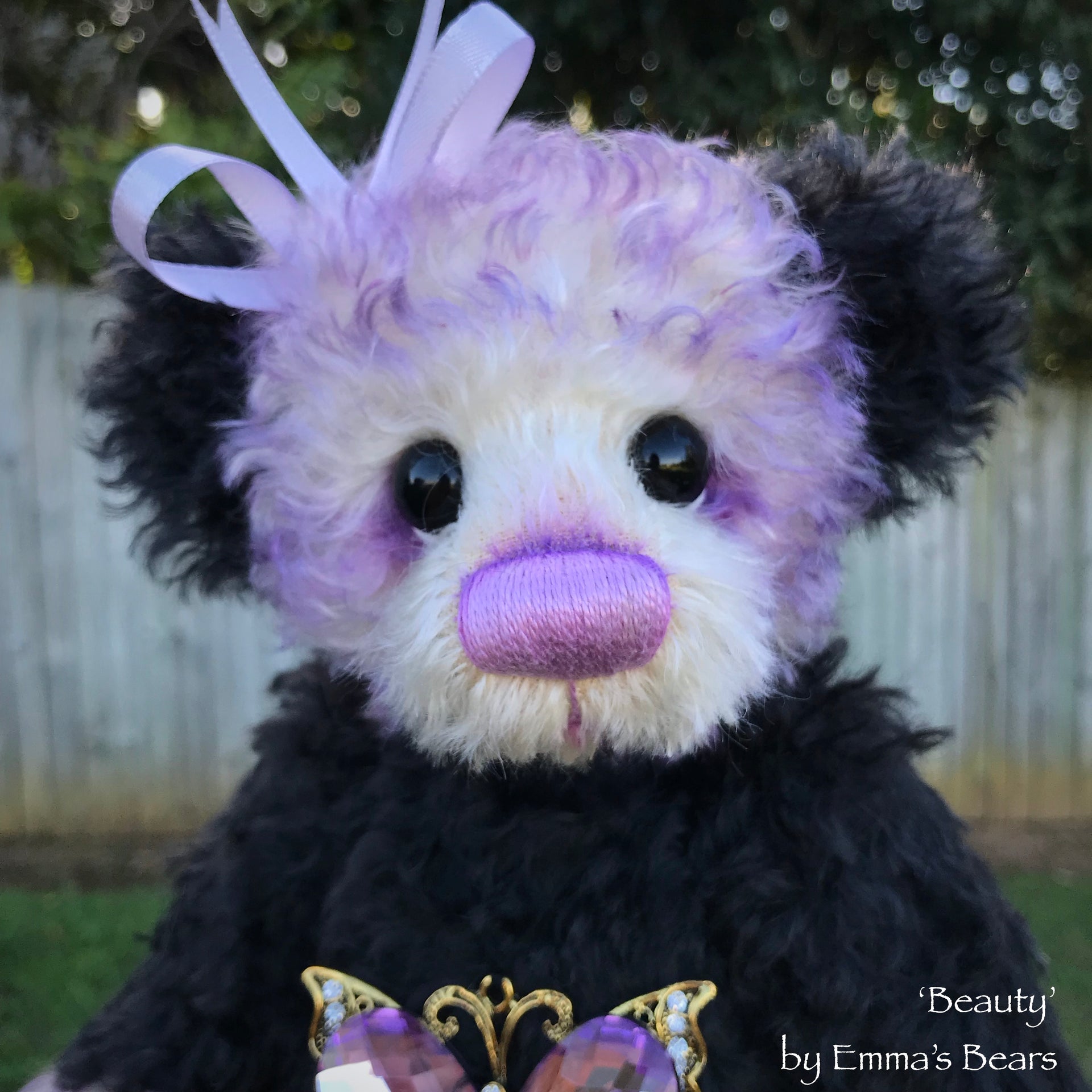 Beauty - 12" Kid Mohair Artist Bear by Emma's Bears - OOAK