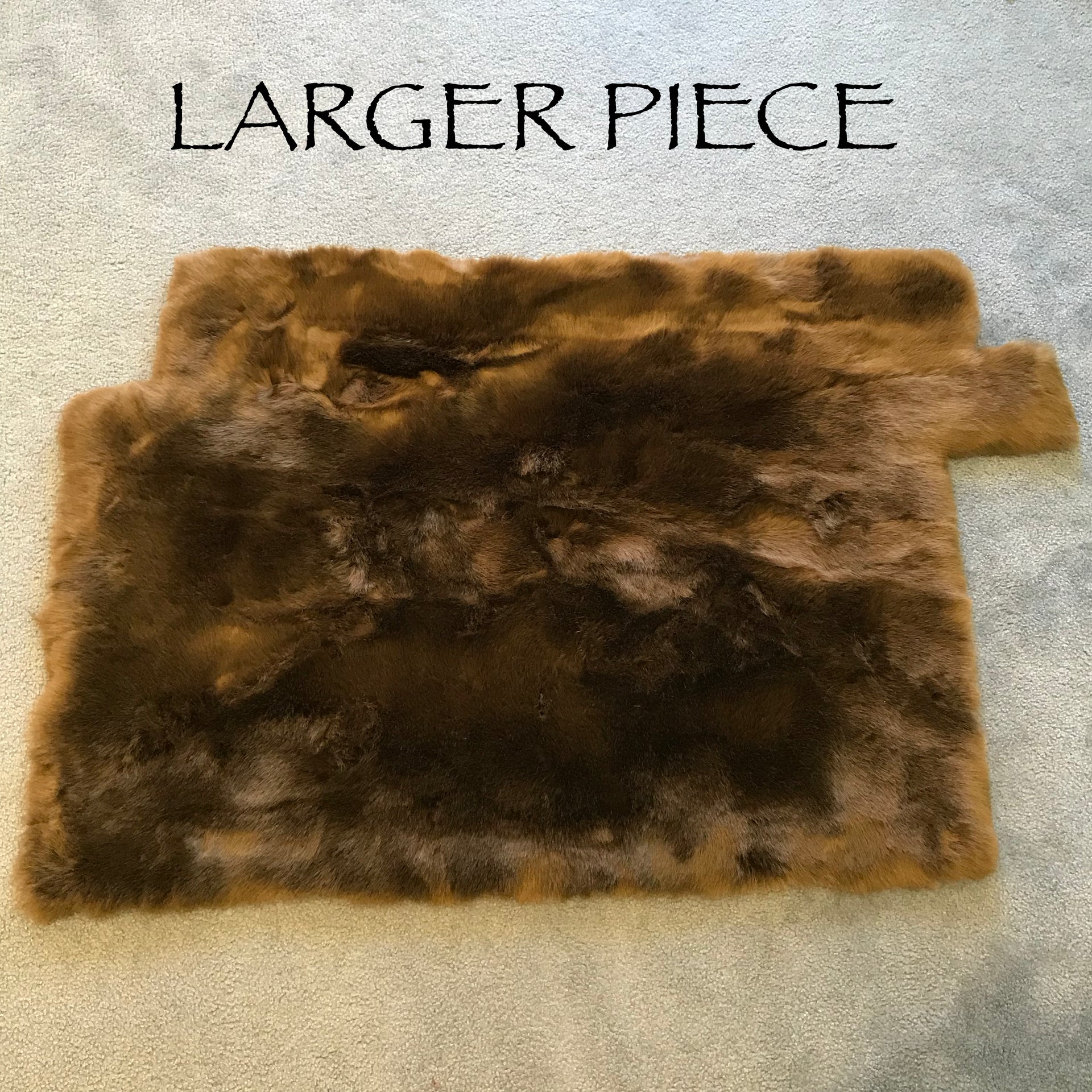 SALE - Woodlands Brown Faux Fur - odd sizes