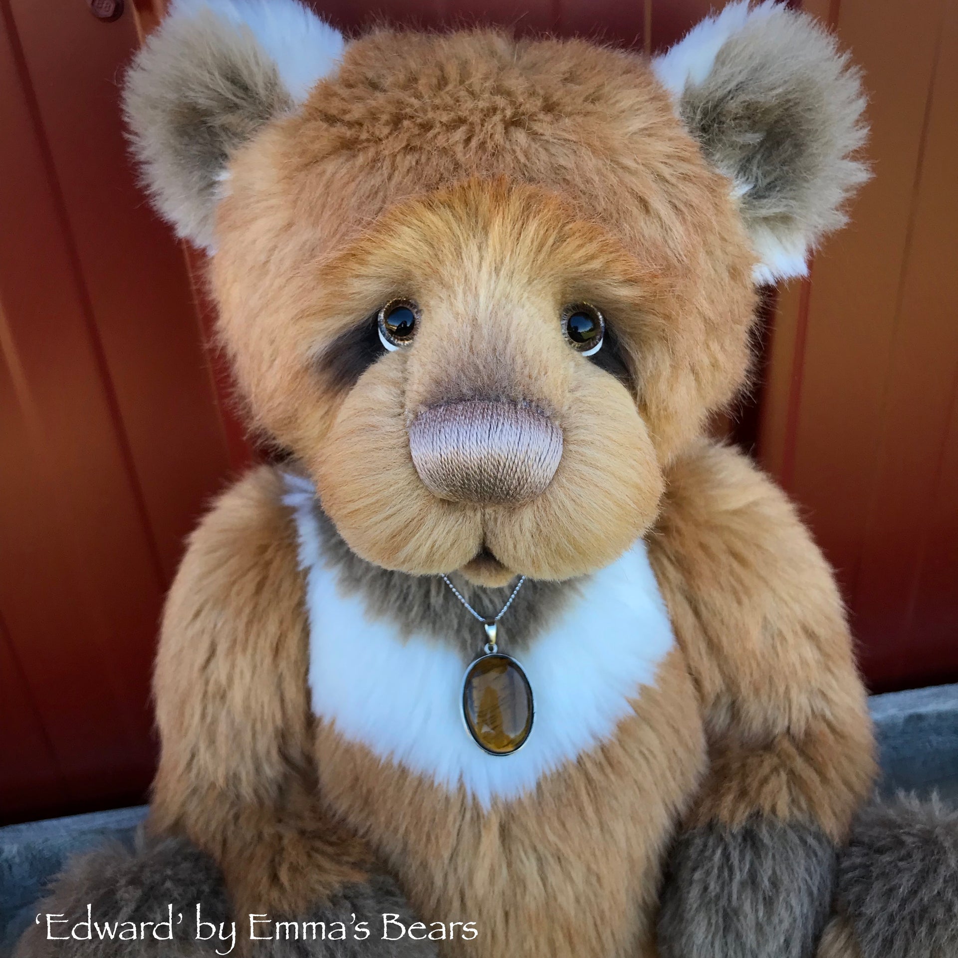 Edward - 18" faux fur and alpaca bear by Emmas Bears - OOAK