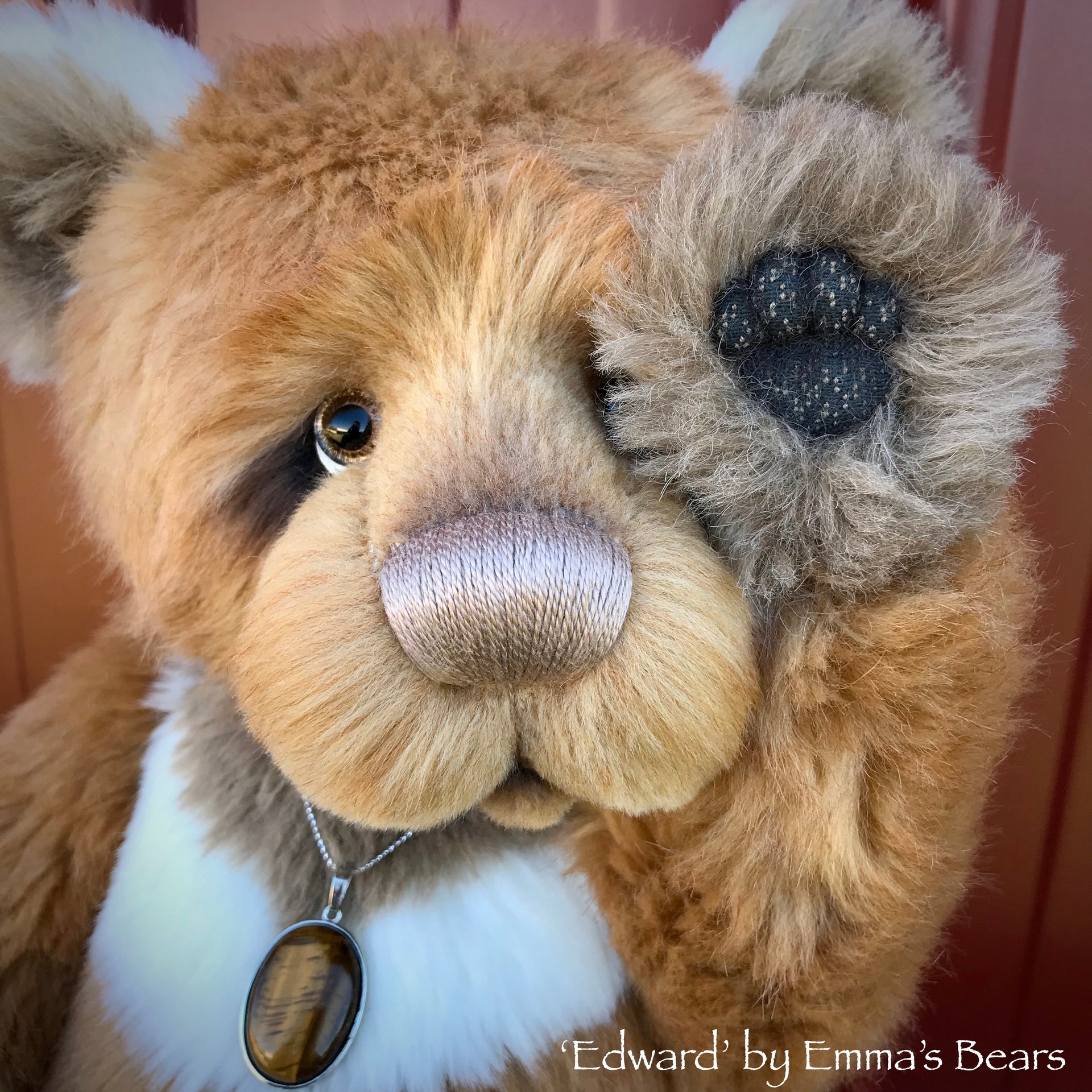 Edward - 18" faux fur and alpaca bear by Emmas Bears - OOAK