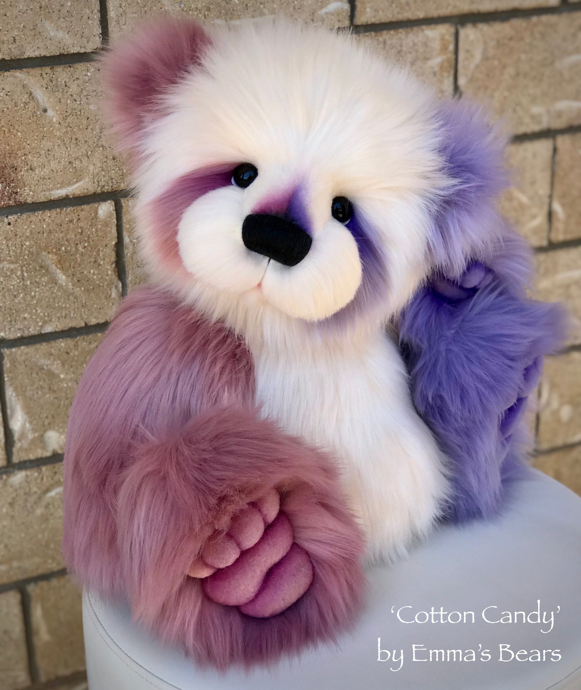 Cotton Candy - 22" faux fur Artist Bear by Emma's Bears - OOAK