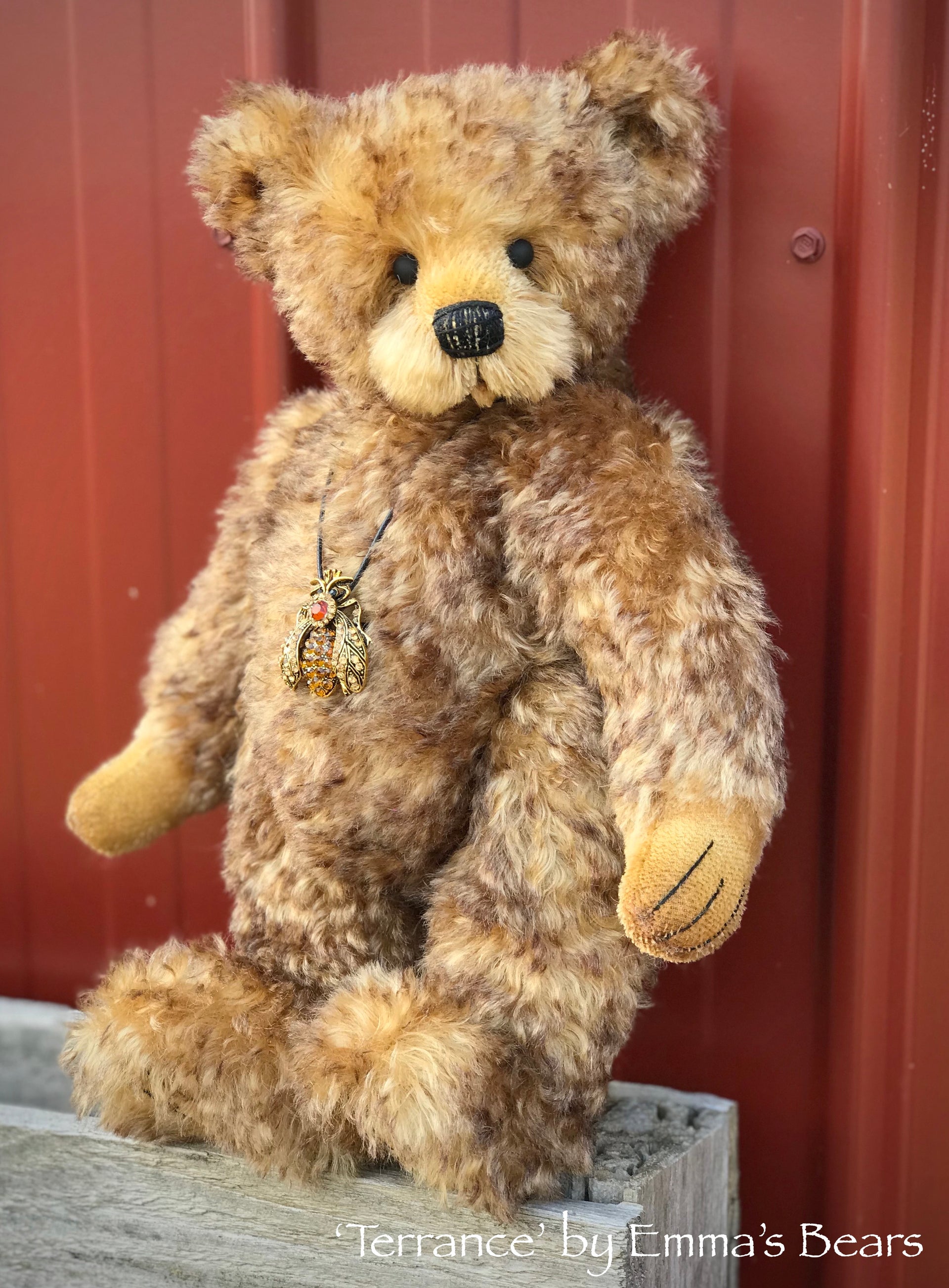 Terrance - 14" Kid Mohair artist bear by Emma's Bears - OOAK