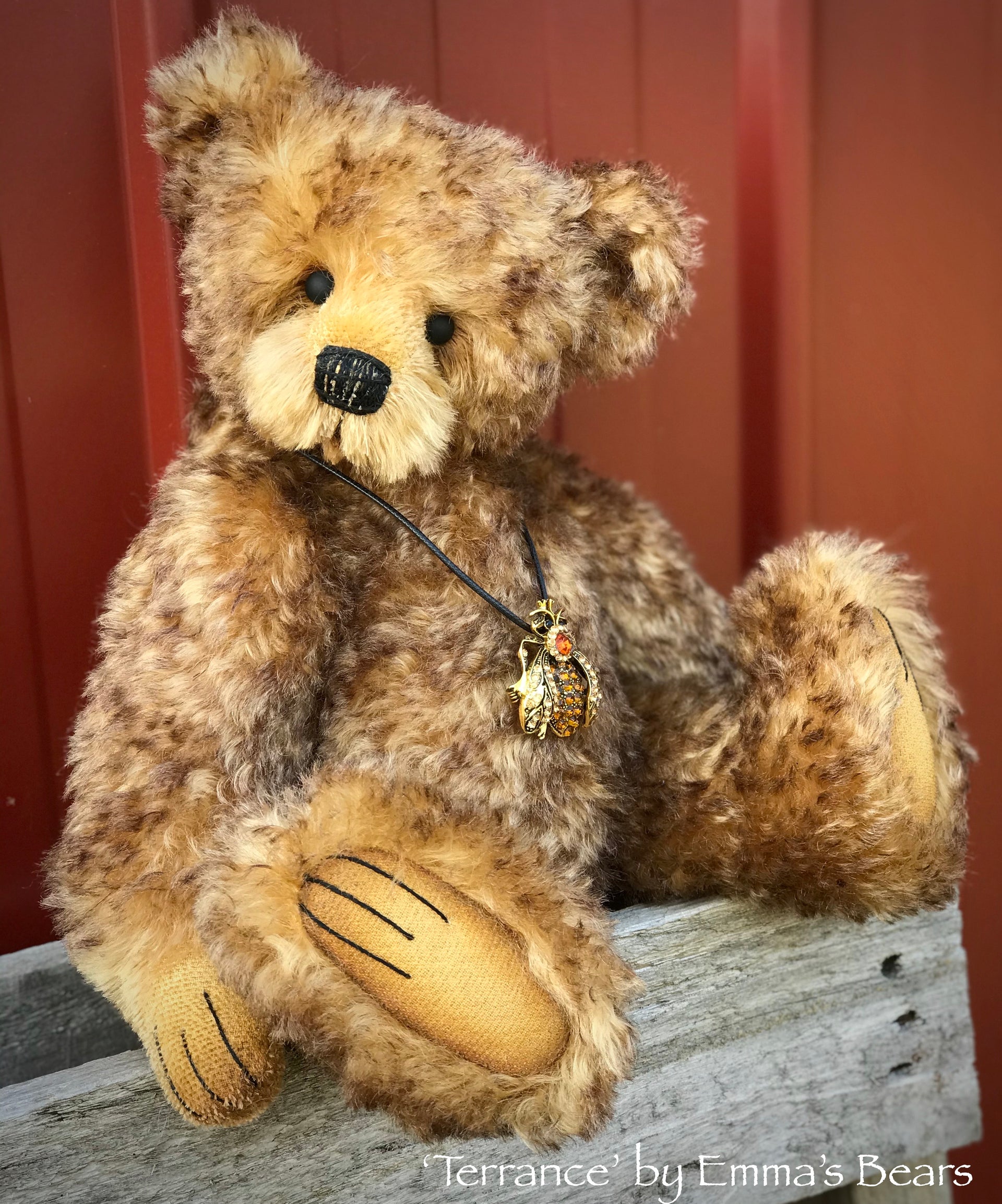 Terrance - 14" Kid Mohair artist bear by Emma's Bears - OOAK