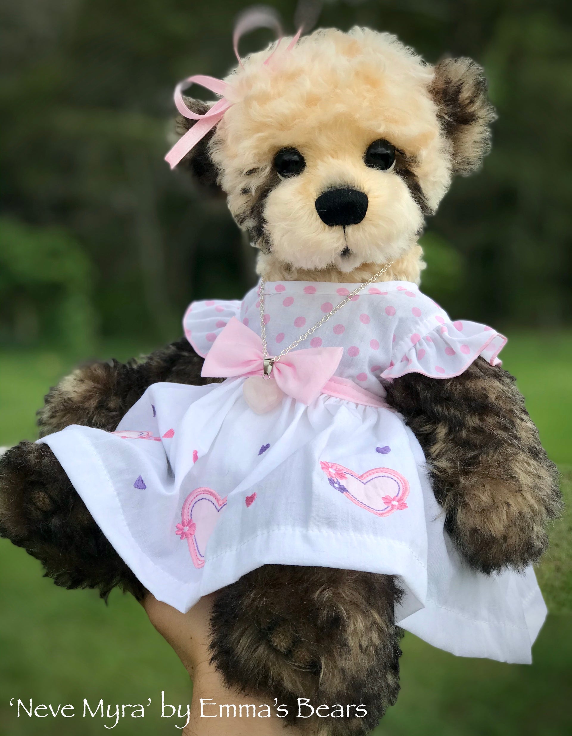 Neve Myra - 15" Mohair Artist baby style Bear by Emma's Bears - OOAK