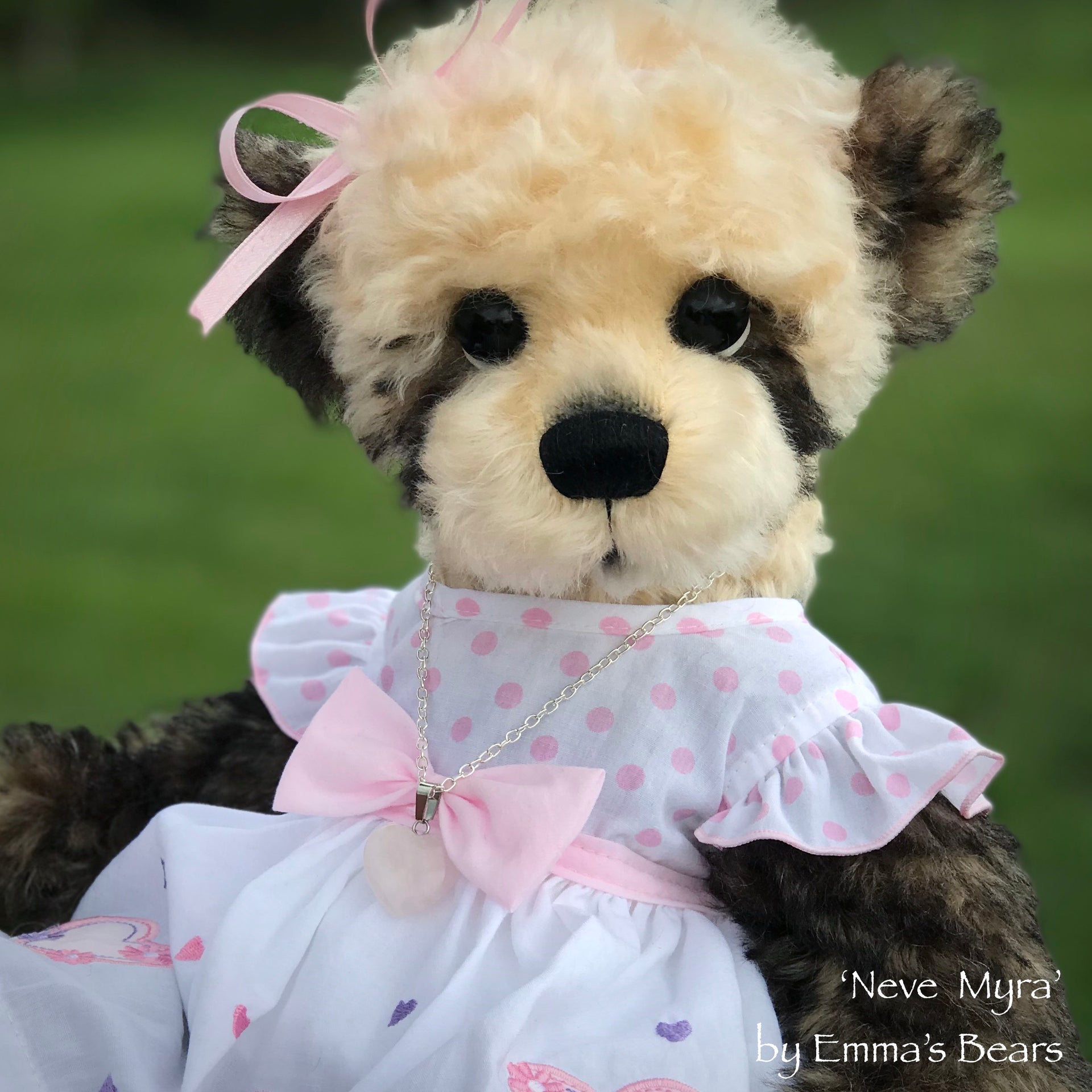 Neve Myra - 15" Mohair Artist baby style Bear by Emma's Bears - OOAK
