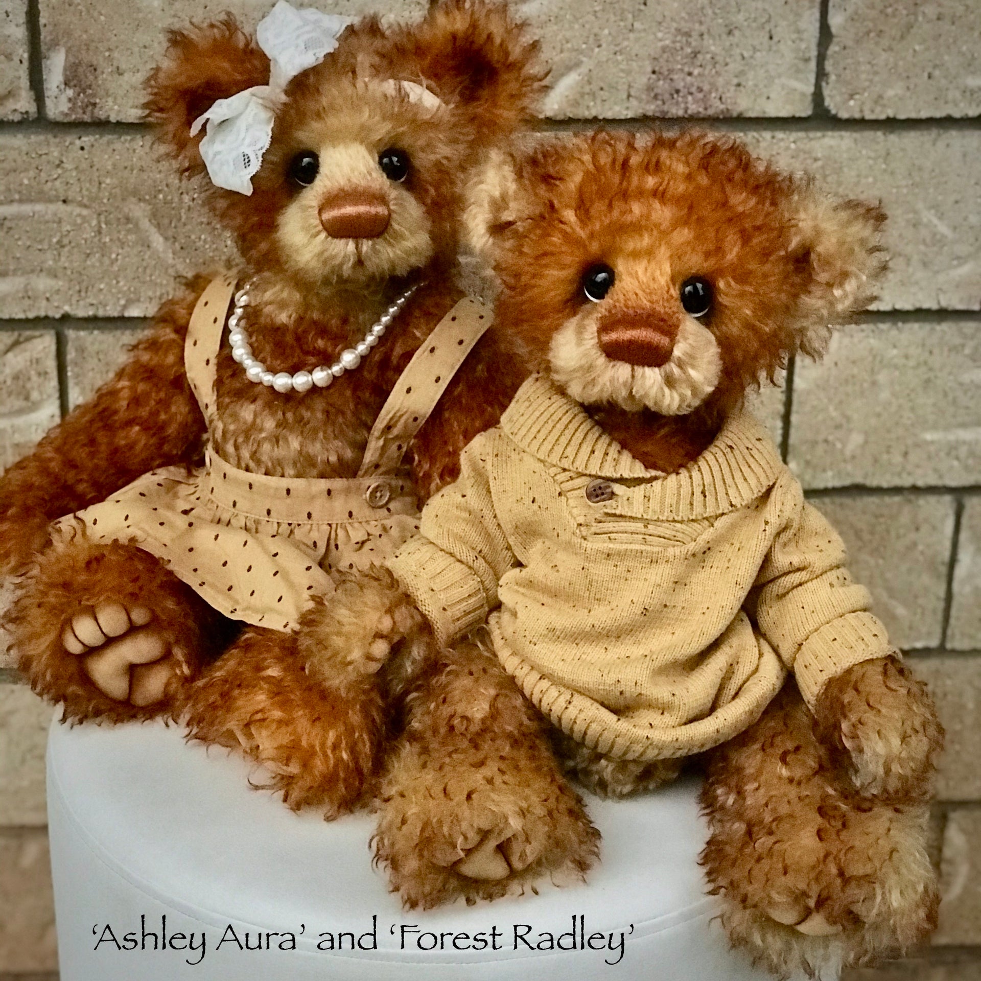 Forest Radley - 18" Hand Dyed Mohair Toddler Artist Bear by Emma's Bears - OOAK