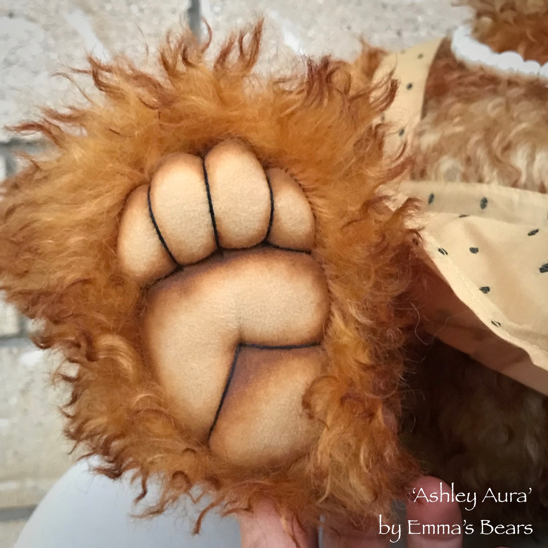 Ashley Aura - 21" Hand Dyed Mohair Toddler Artist Bear by Emma's Bears - OOAK