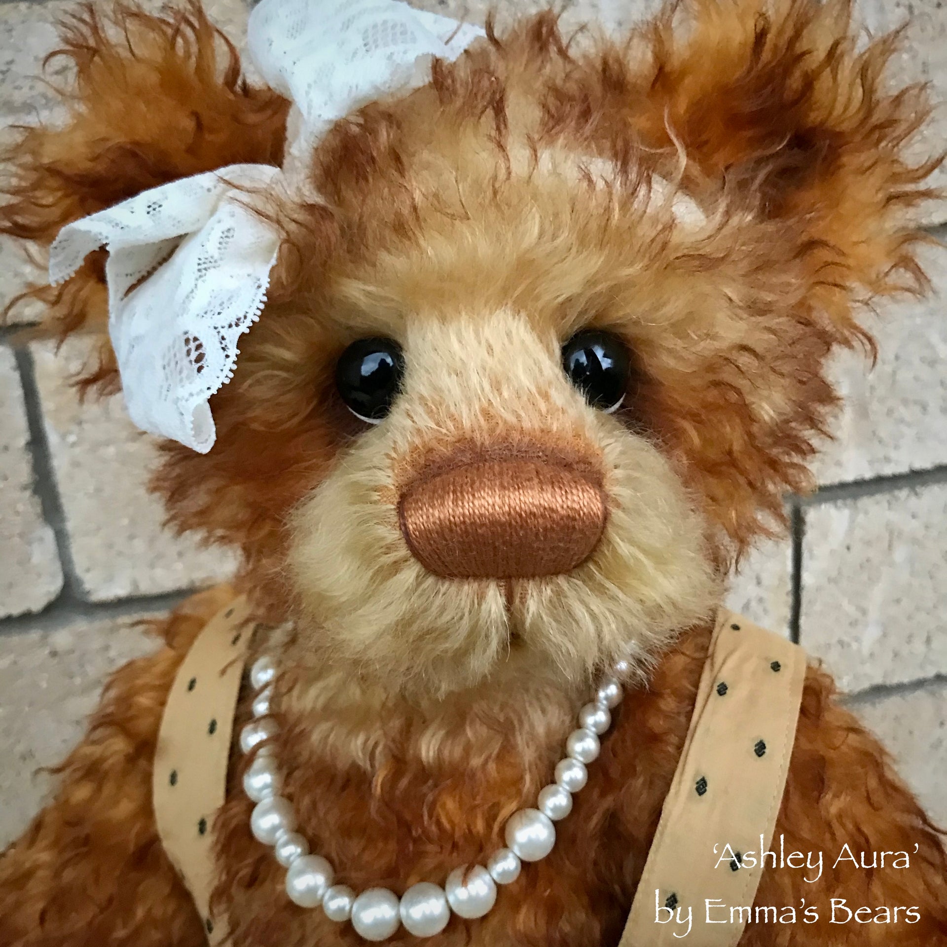 Ashley Aura - 21" Hand Dyed Mohair Toddler Artist Bear by Emma's Bears - OOAK