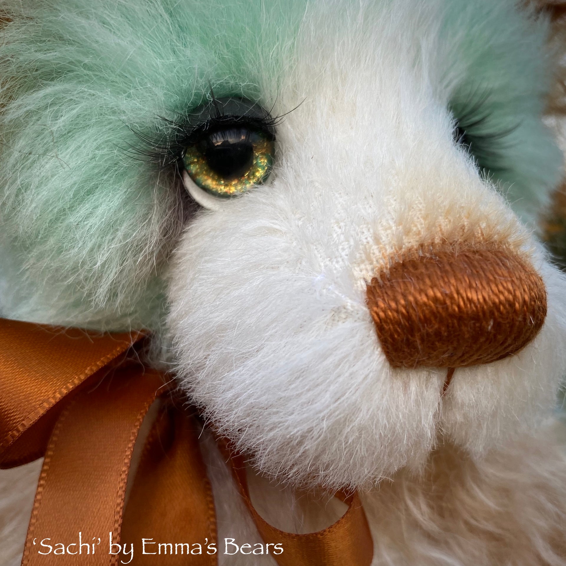 Sachi - 10" Hand Dyed Mohair and Alpaca Artist Bear by Emma's Bears - OOAK